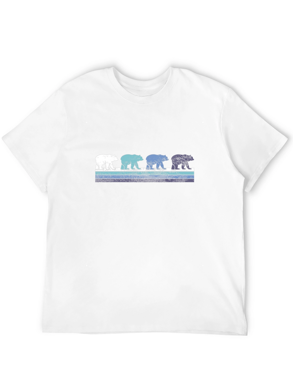 Retro Bear Graphic T-Shirt - Casual Cotton Tee