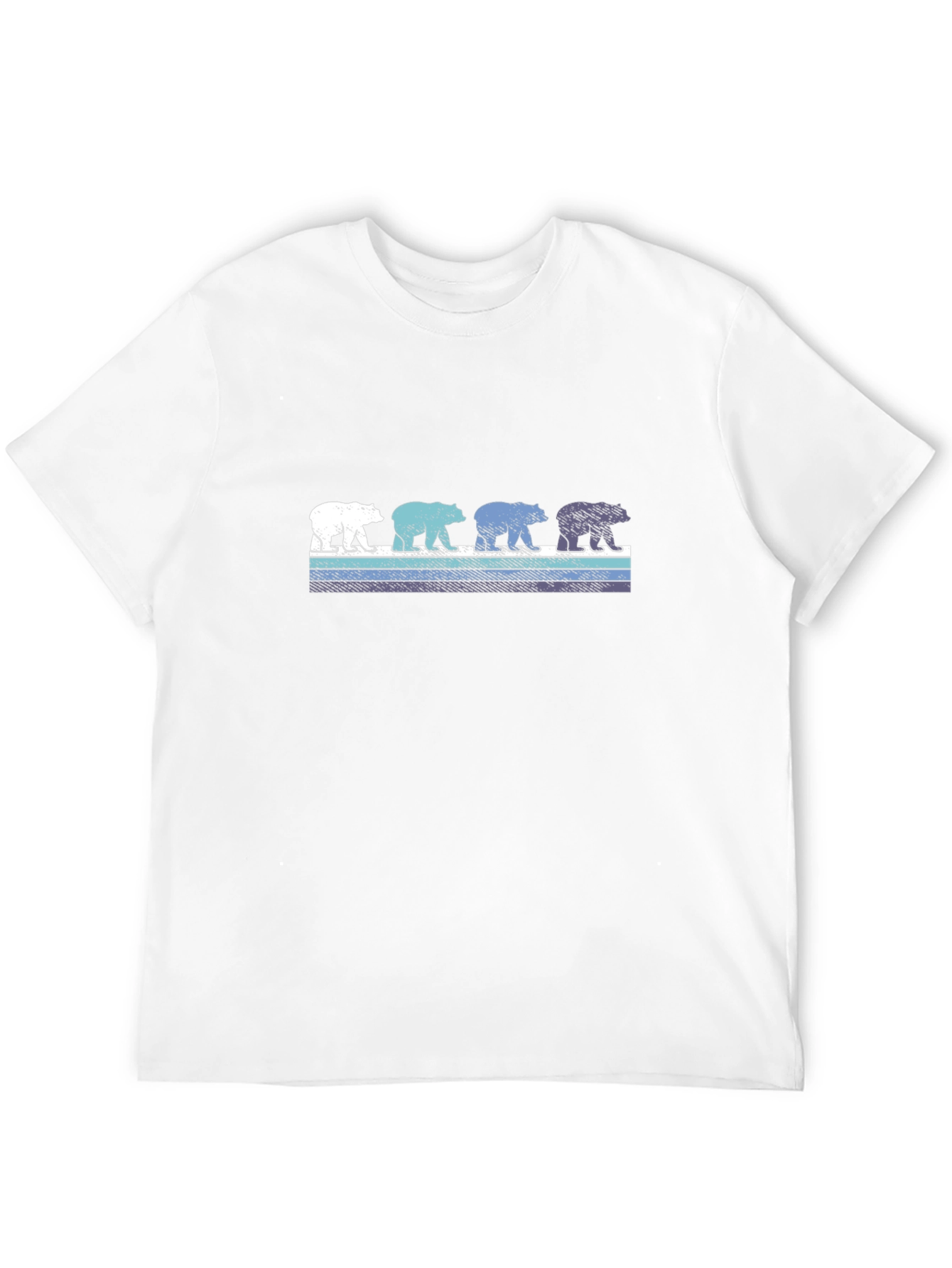 Retro Bear Graphic T-Shirt - Casual Cotton Tee