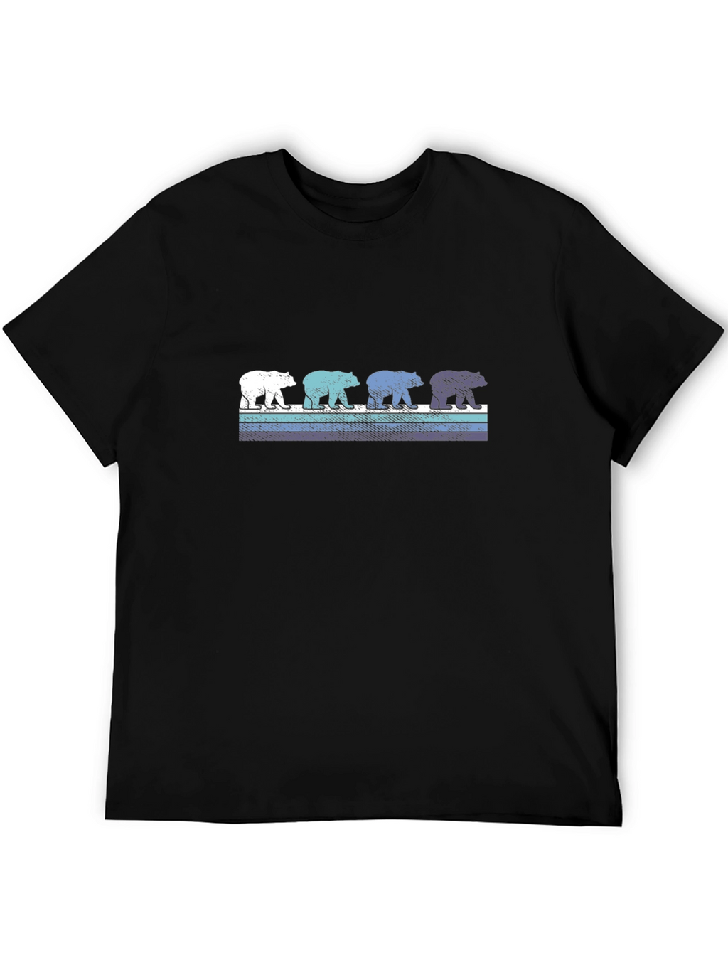 Retro Bear Graphic T-Shirt - Casual Cotton Tee