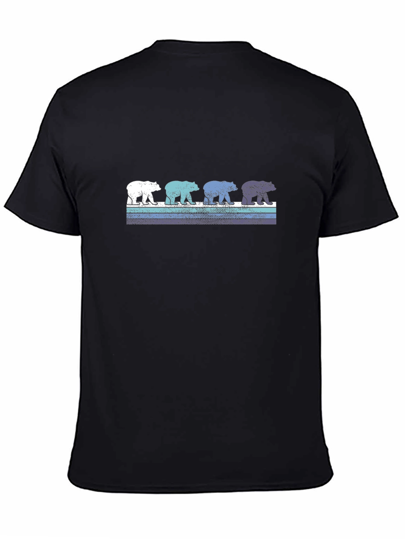 Retro Bear Graphic T-Shirt - Casual Cotton Tee