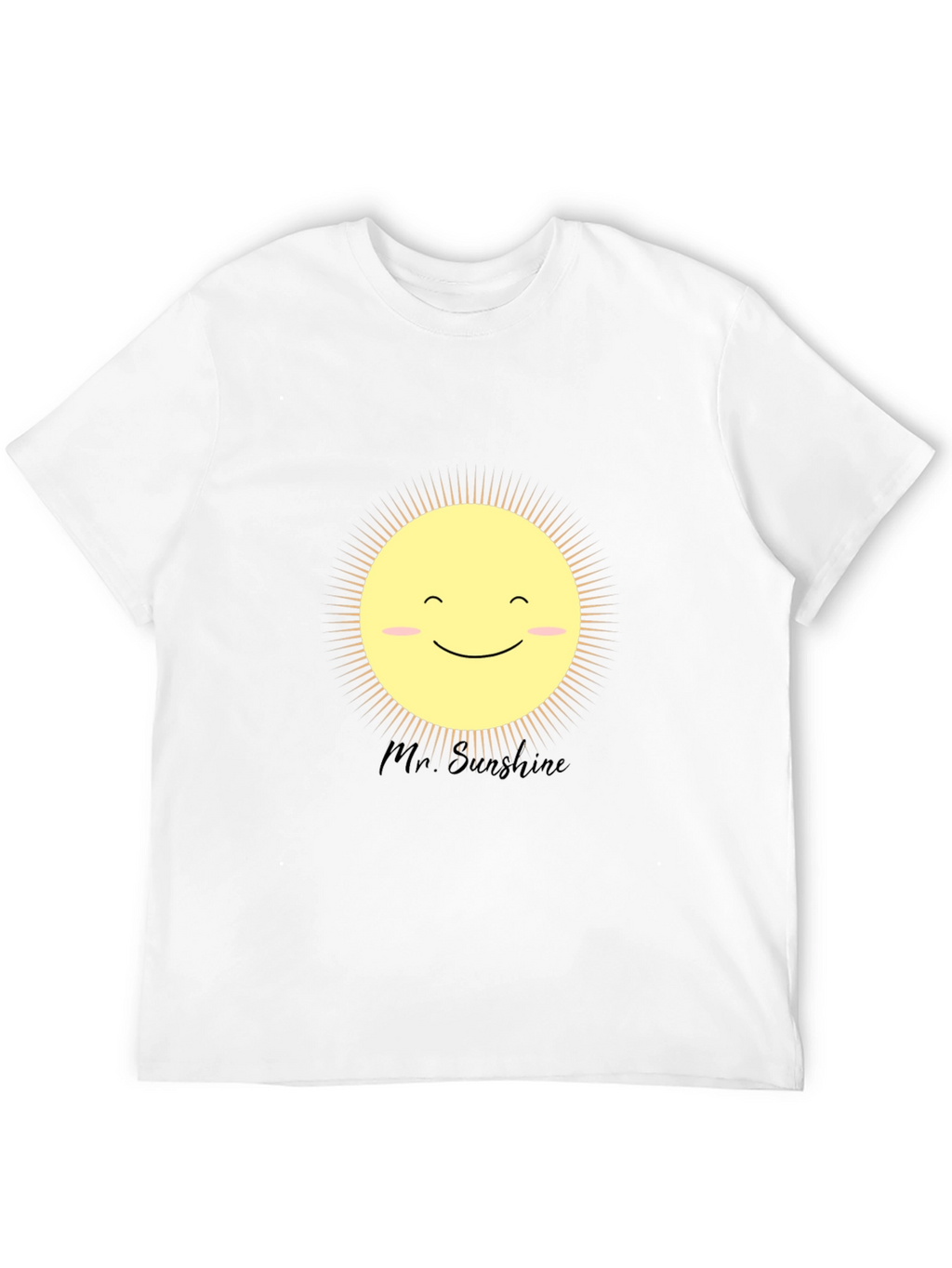 Mr. Sunshine Graphic Tee - Black Cotton T-Shirt