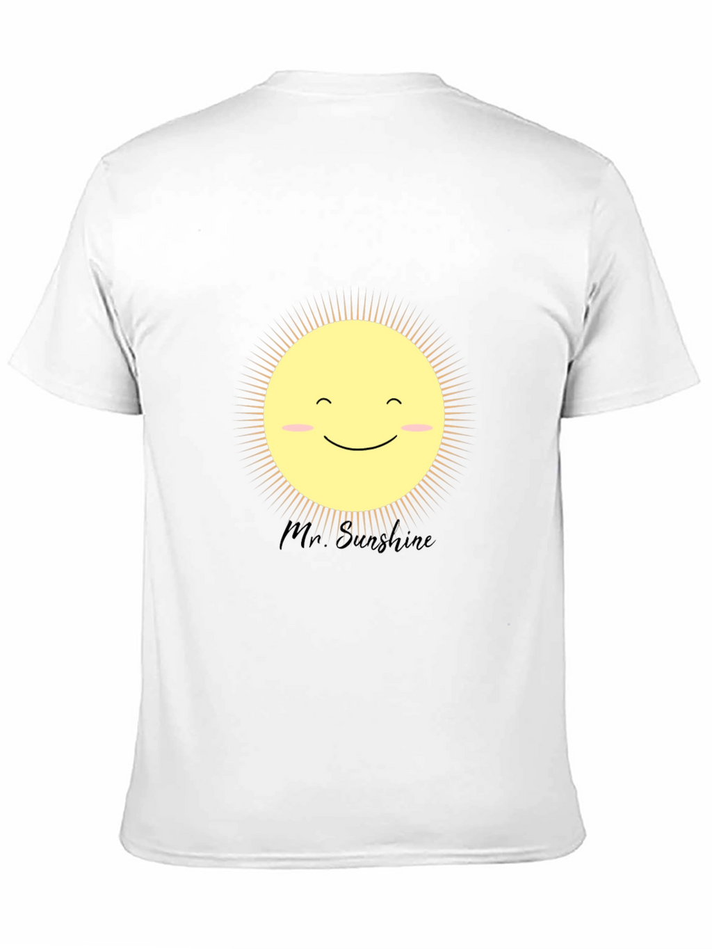 Mr. Sunshine Graphic Tee - Black Cotton T-Shirt