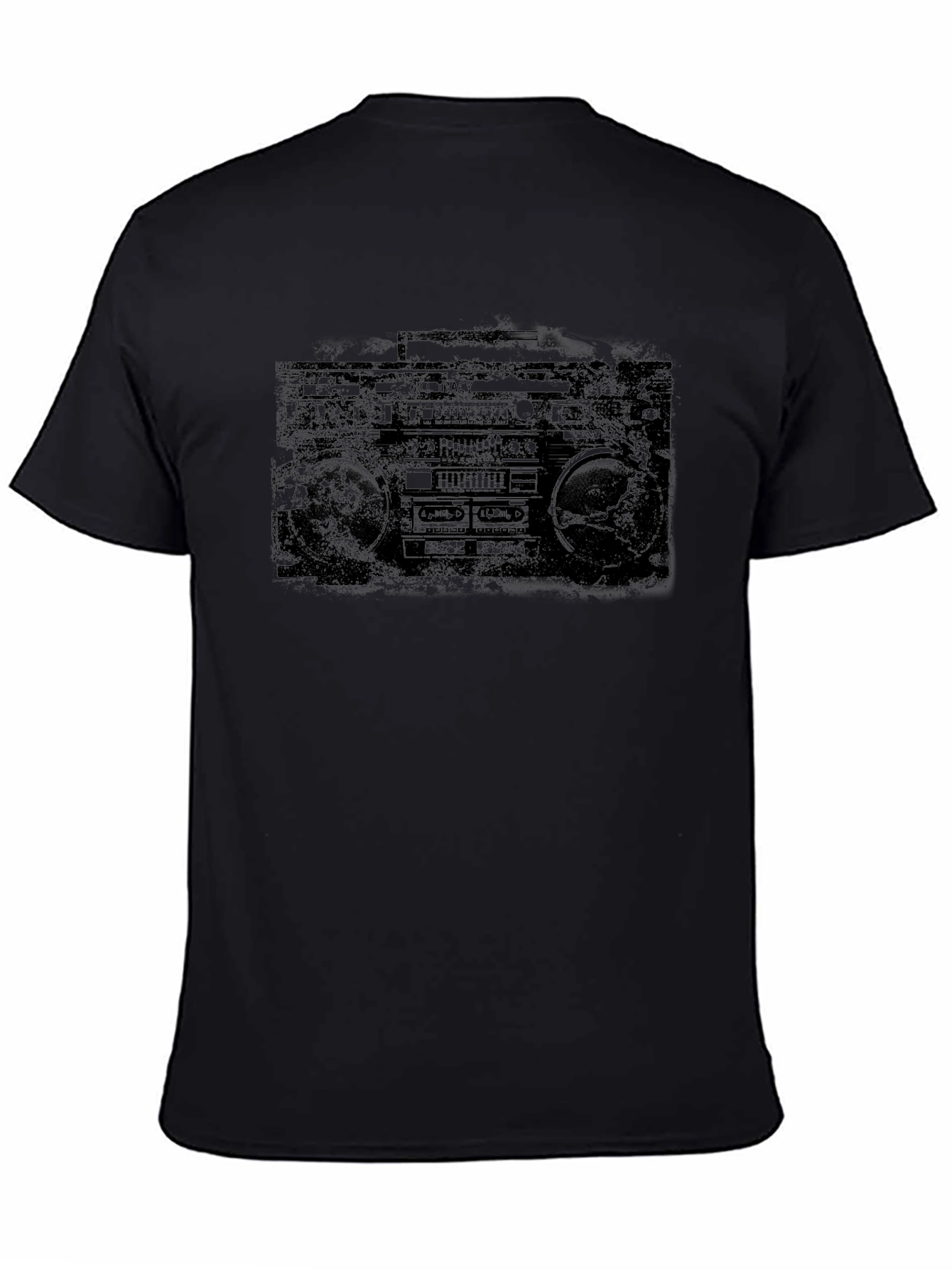 Vintage Boombox Graphic T-Shirt - Classic Retro Style