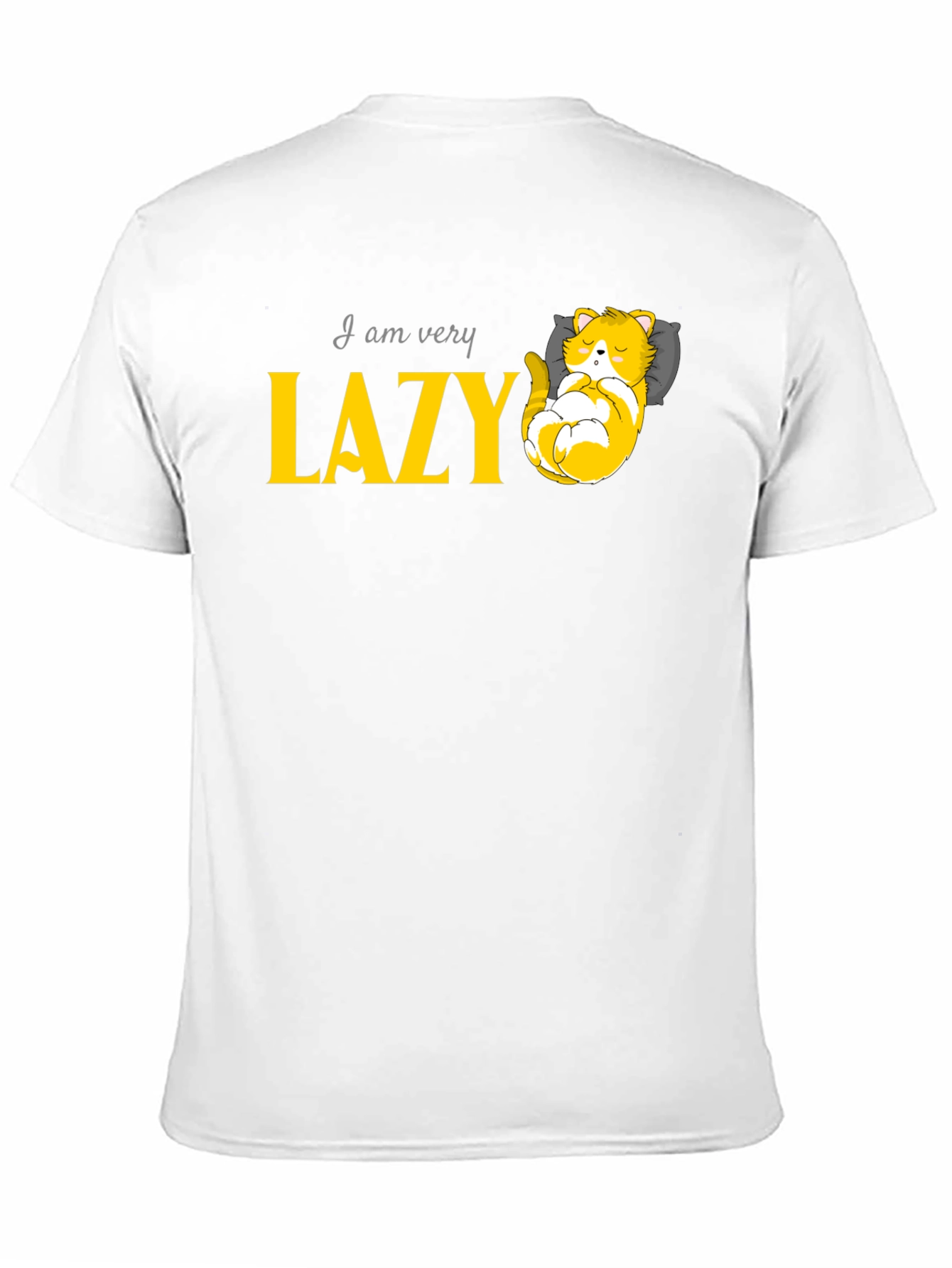 Lazy Cat Graphic Tee - Relaxed Fit