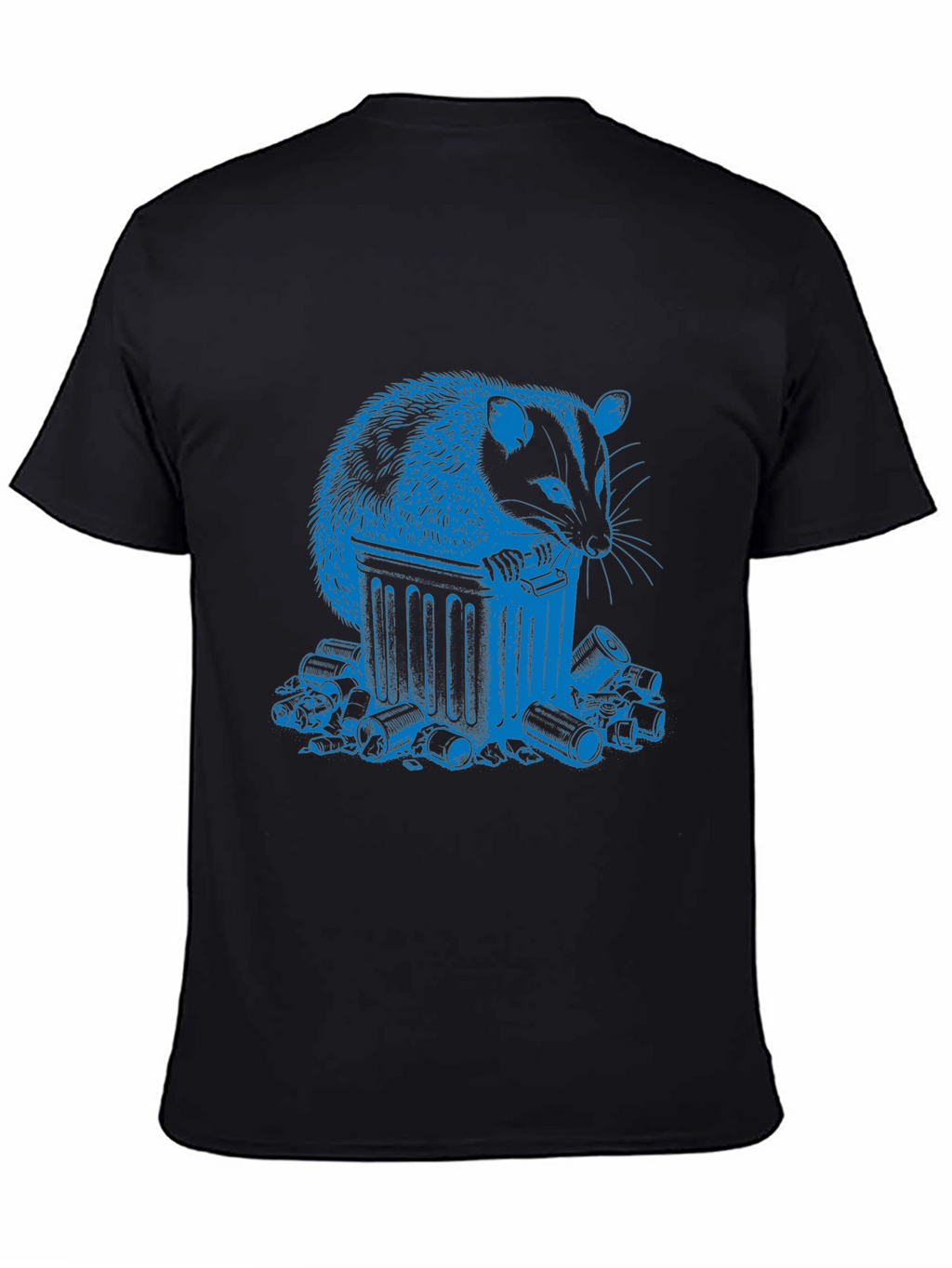 Trash Panda T-Shirt - Blue Raccoon Design