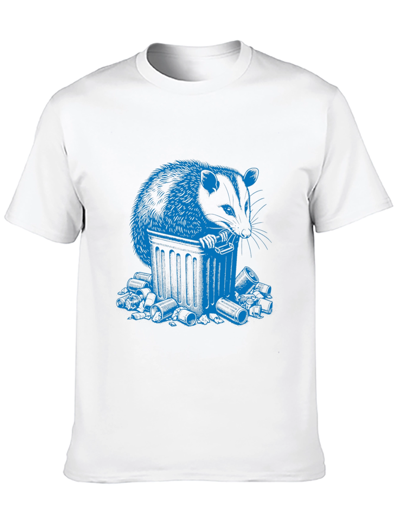 Trash Panda T-Shirt - Blue Raccoon Design