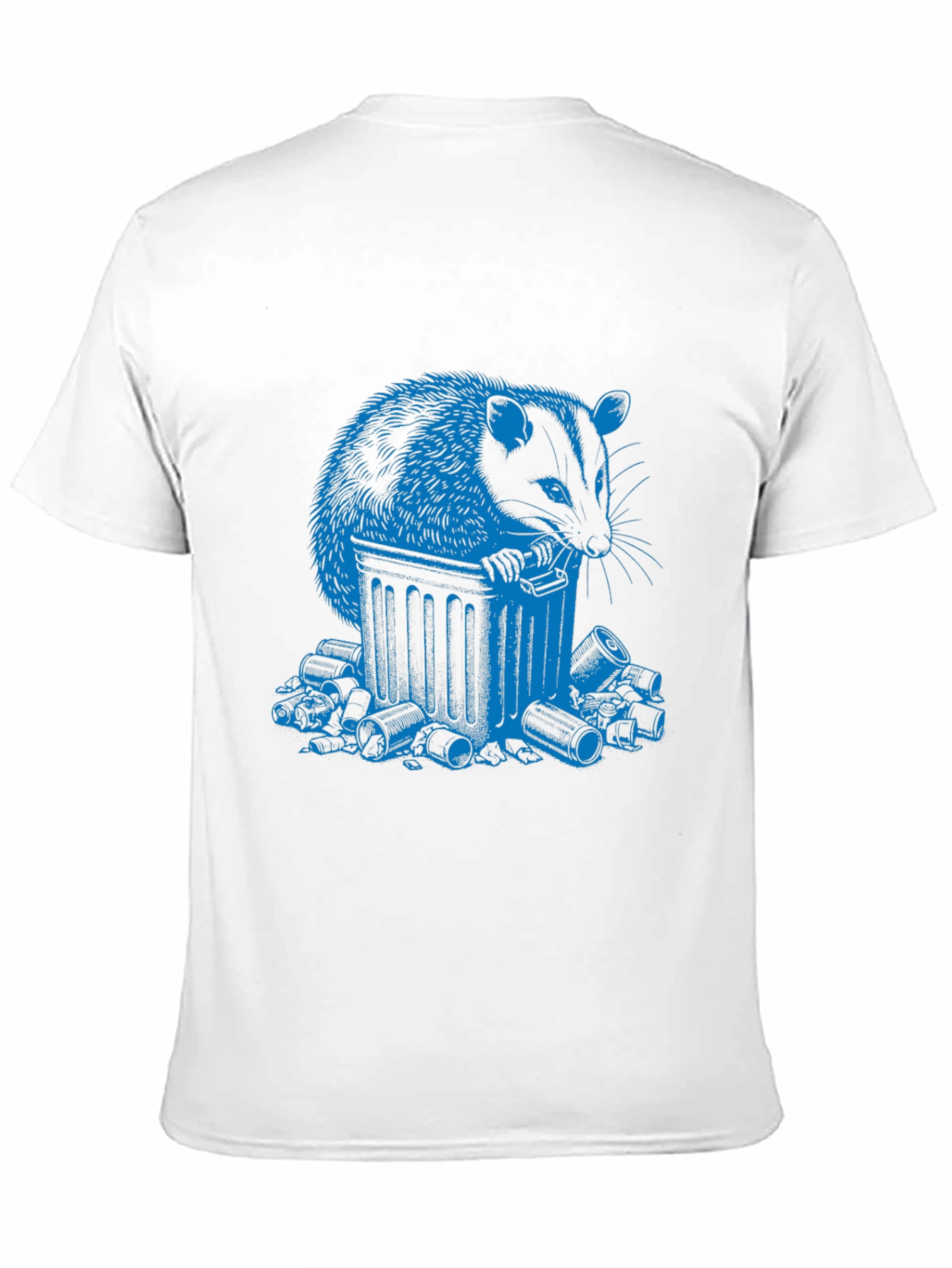 Trash Panda T-Shirt - Blue Raccoon Design