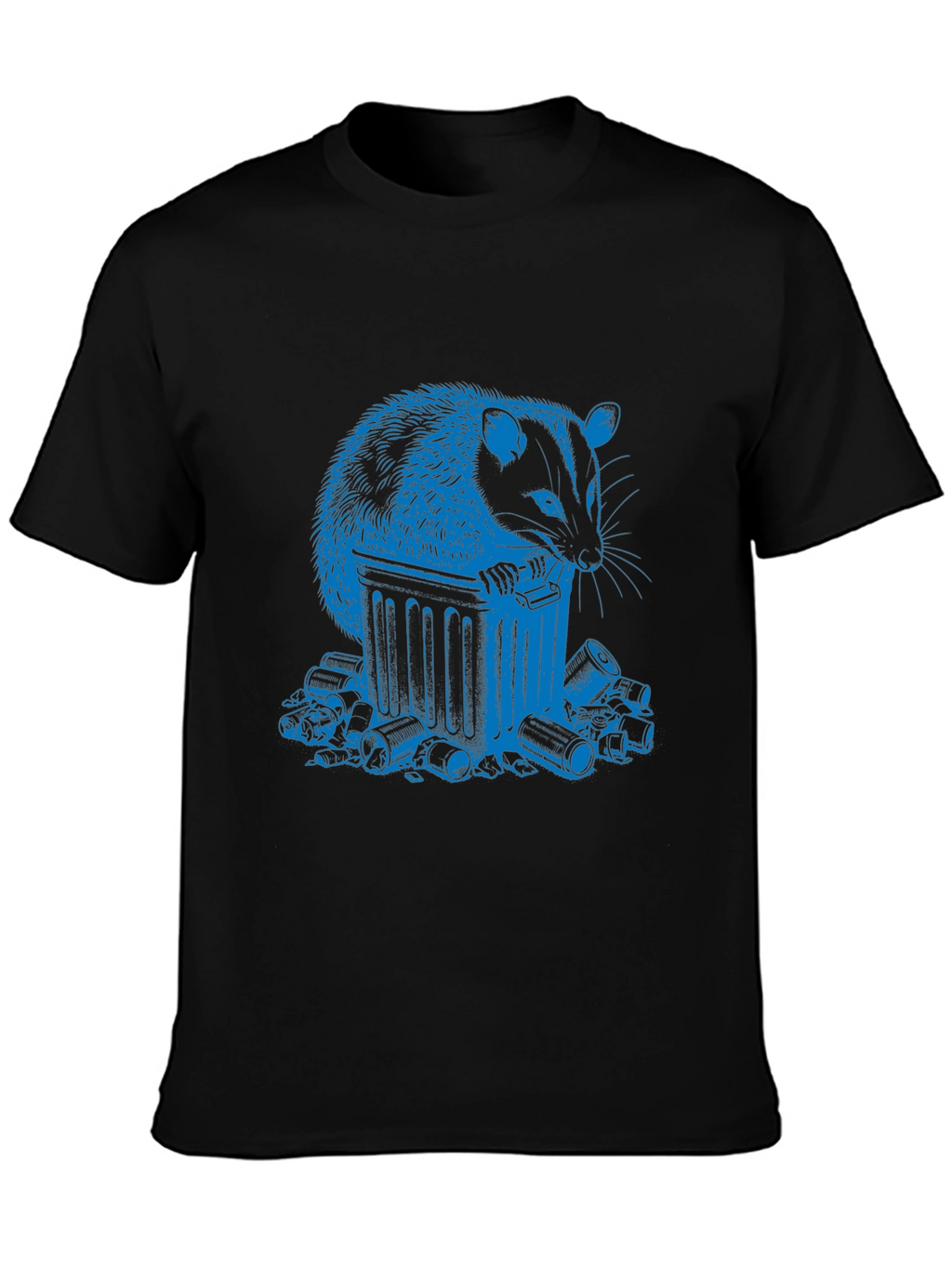 Trash Panda T-Shirt - Blue Raccoon Design