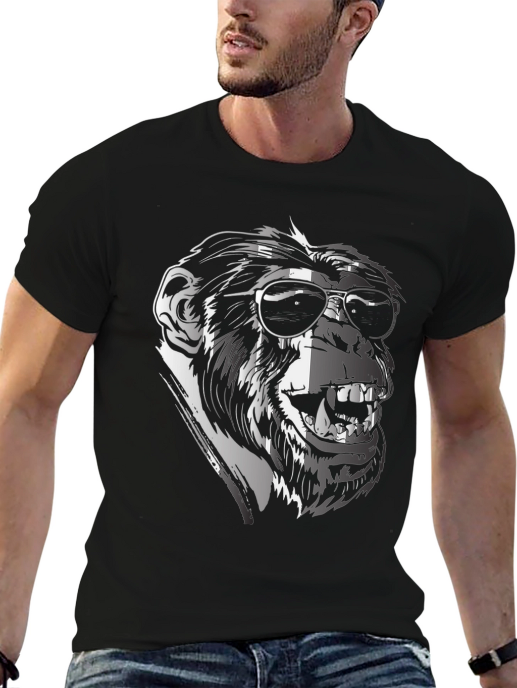 Cool Chimp Graphic Tee - Black