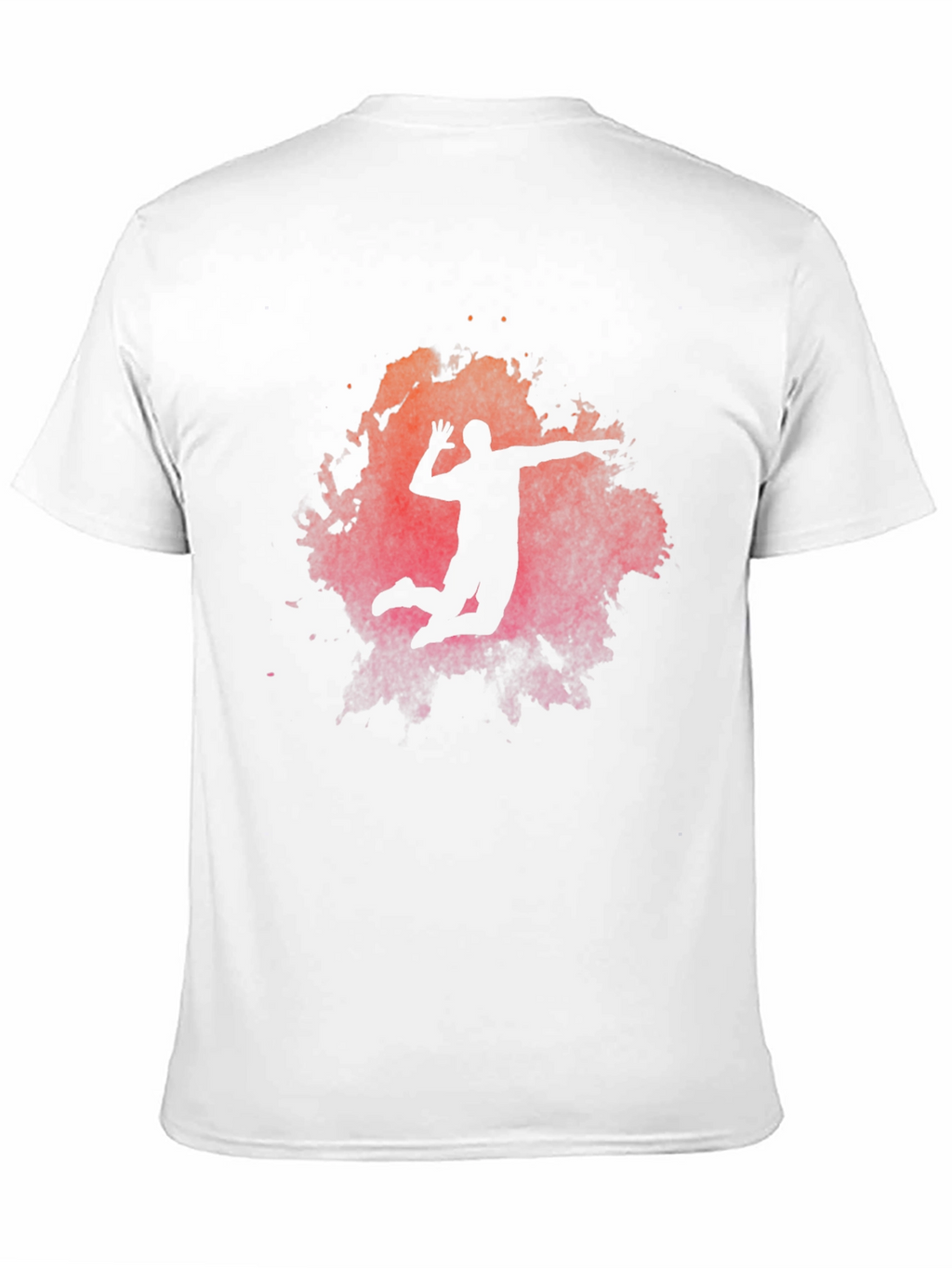 Volleyball Silhouette Graphic T-Shirt - Sporty Mens Tee