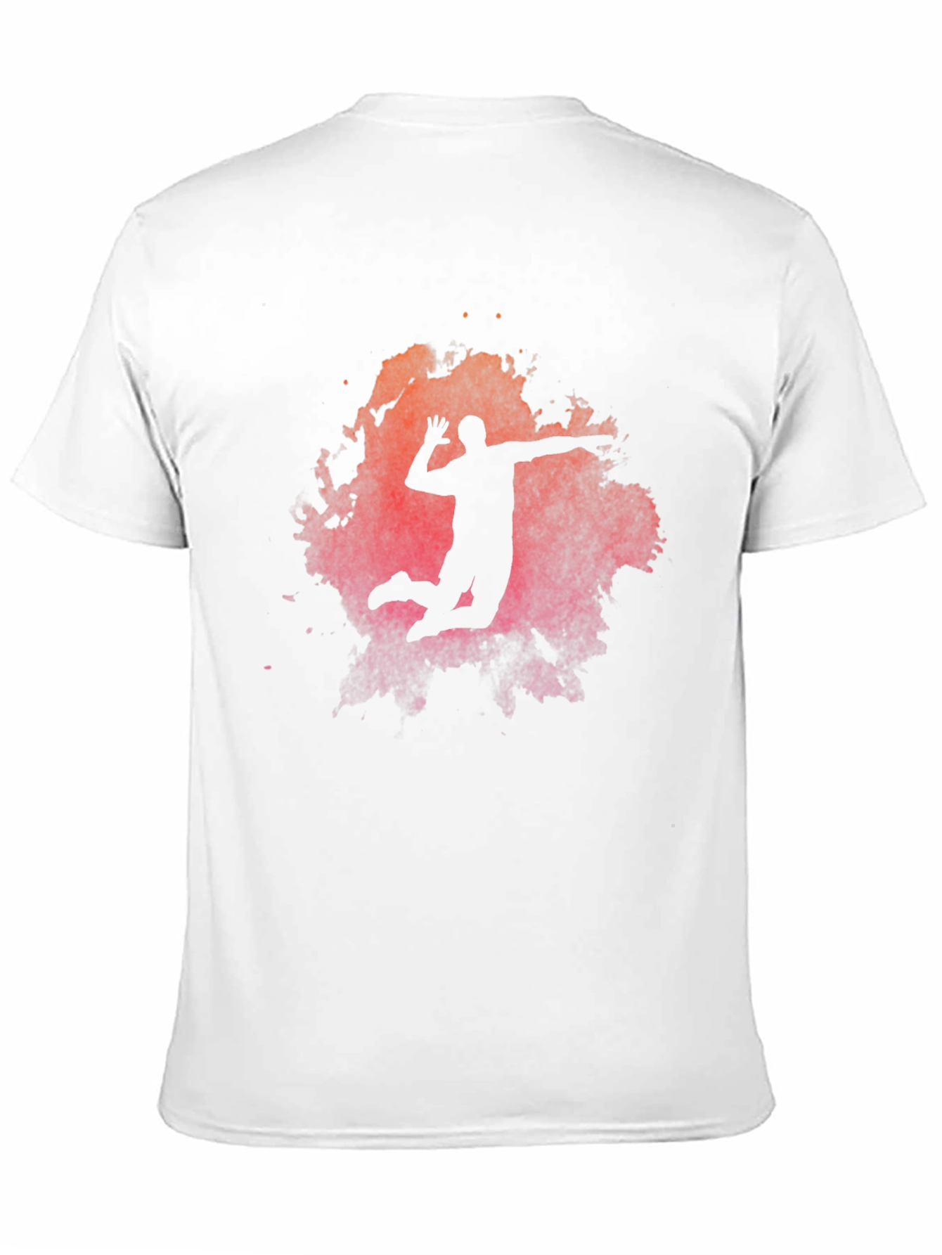 Volleyball Silhouette Graphic T-Shirt - Sporty Mens Tee