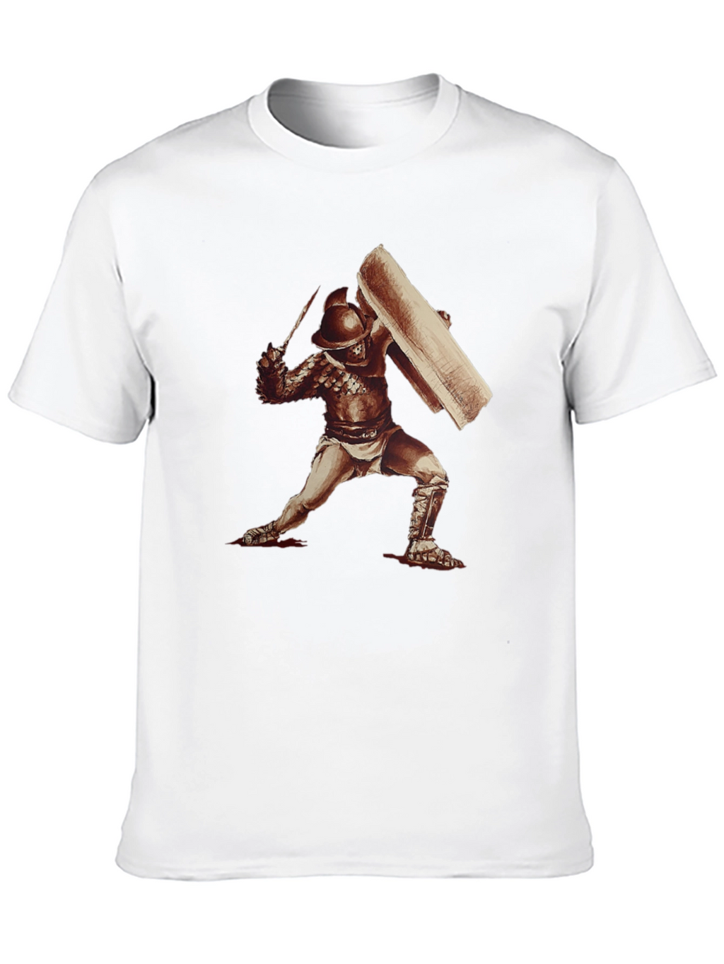 Gladiator Graphic Tee - Roman Warrior T-Shirt