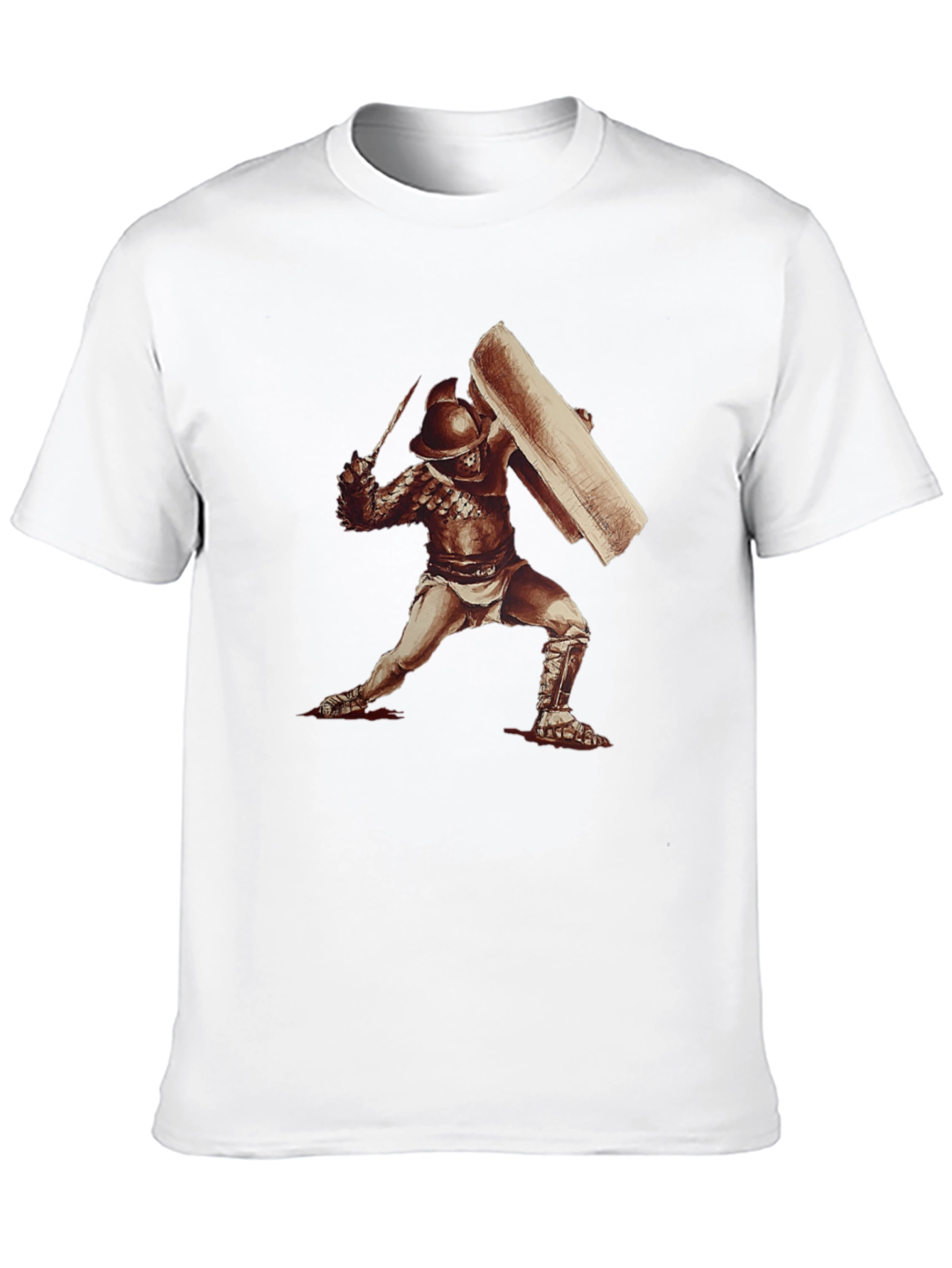 Gladiator Graphic Tee - Roman Warrior T-Shirt
