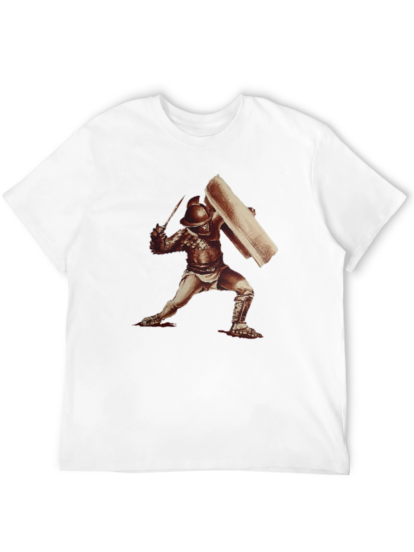 Gladiator Graphic Tee - Roman Warrior T-Shirt