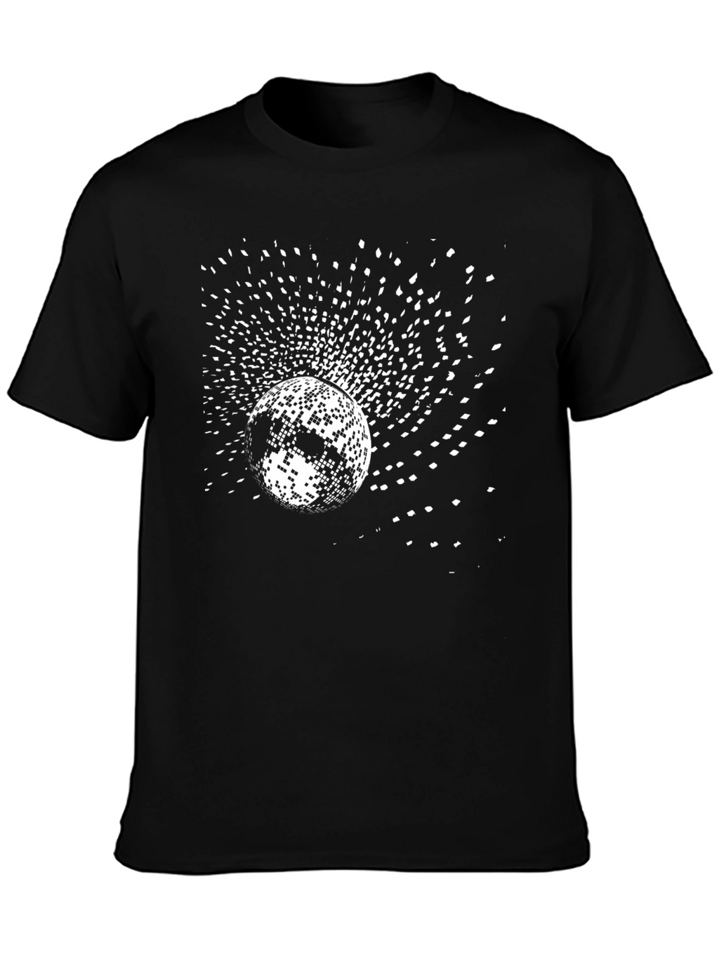 Disco Ball Explosion Black T-Shirt