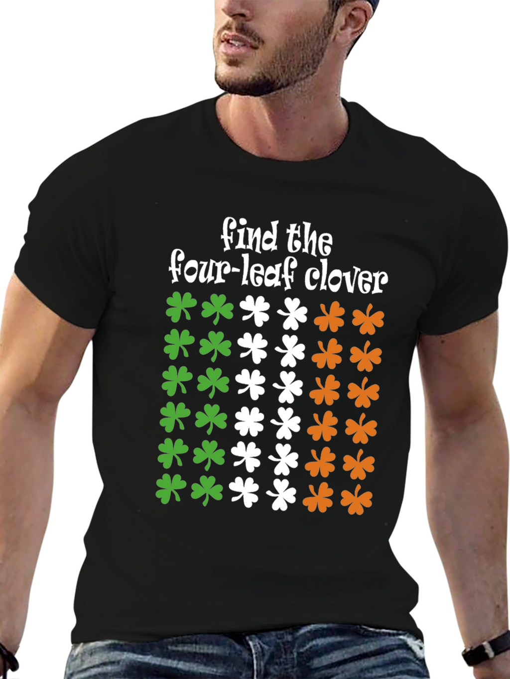 St. Patricks Day Find the Four-Leaf Clover T-Shirt