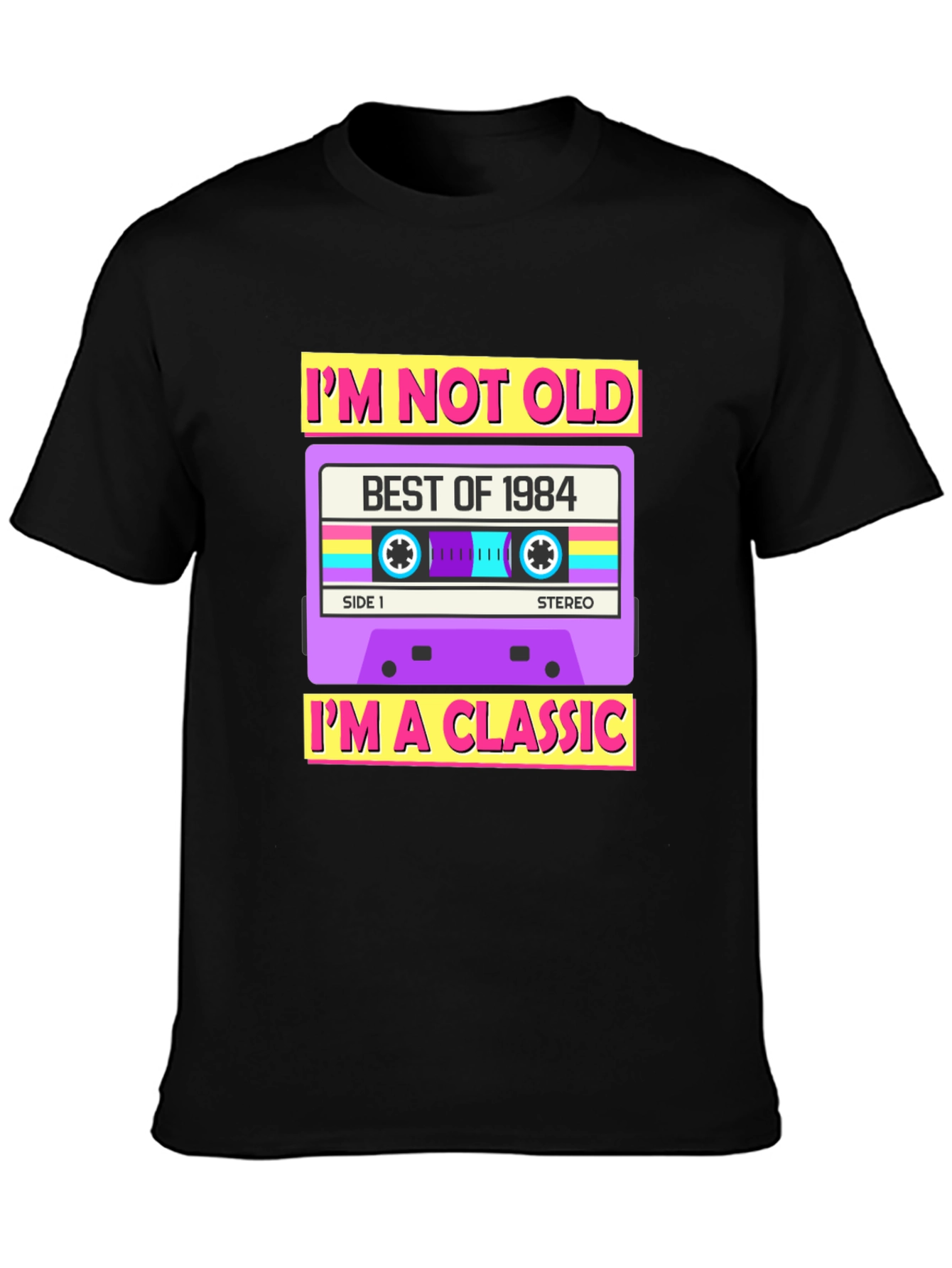 Retro Best of 1984 Cassette T-Shirt - Classic Birthday Gift