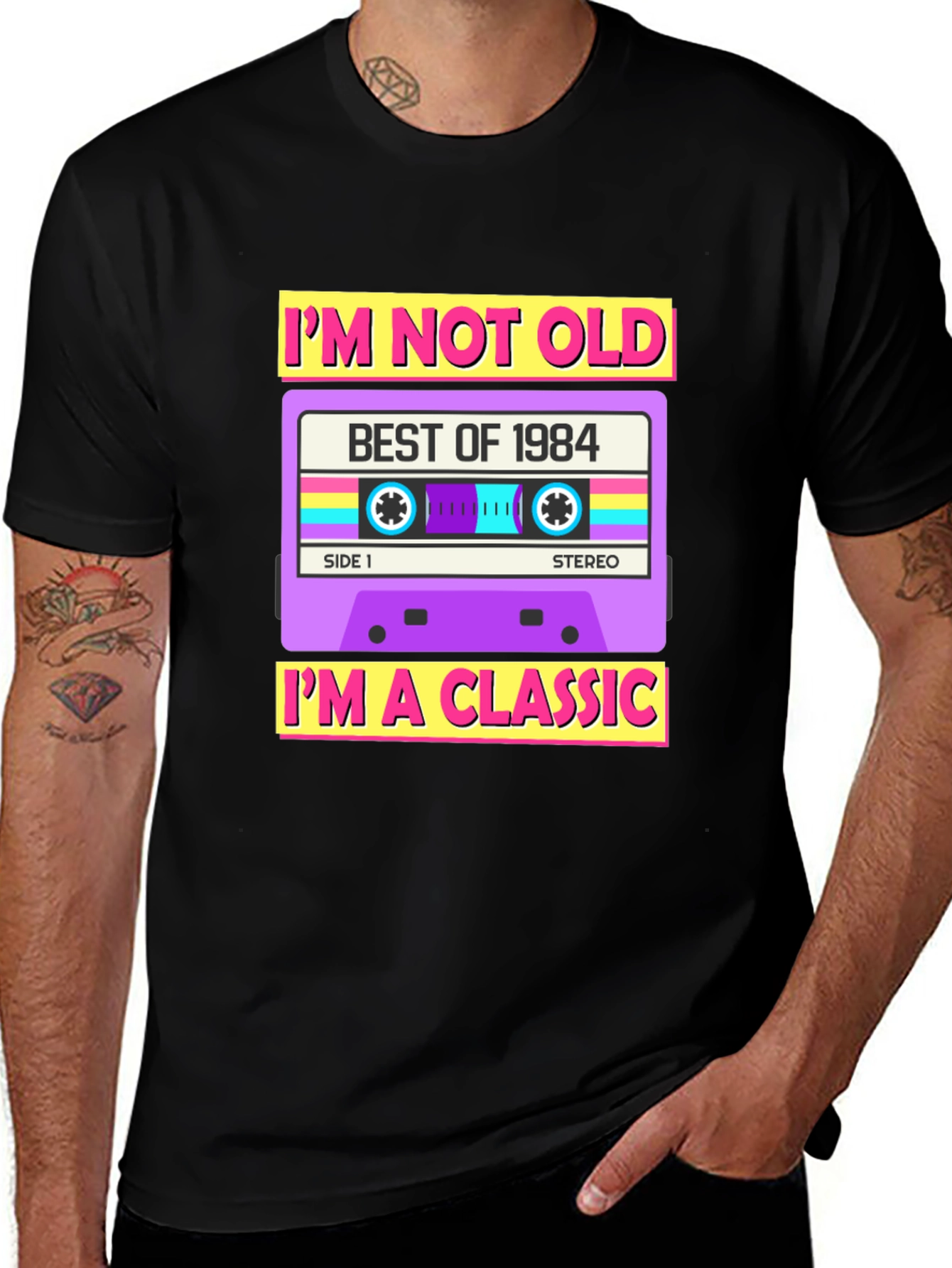 Retro Best of 1984 Cassette T-Shirt - Classic Birthday Gift