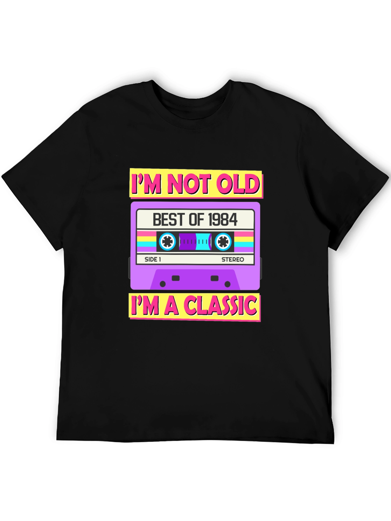 Retro Best of 1984 Cassette T-Shirt - Classic Birthday Gift