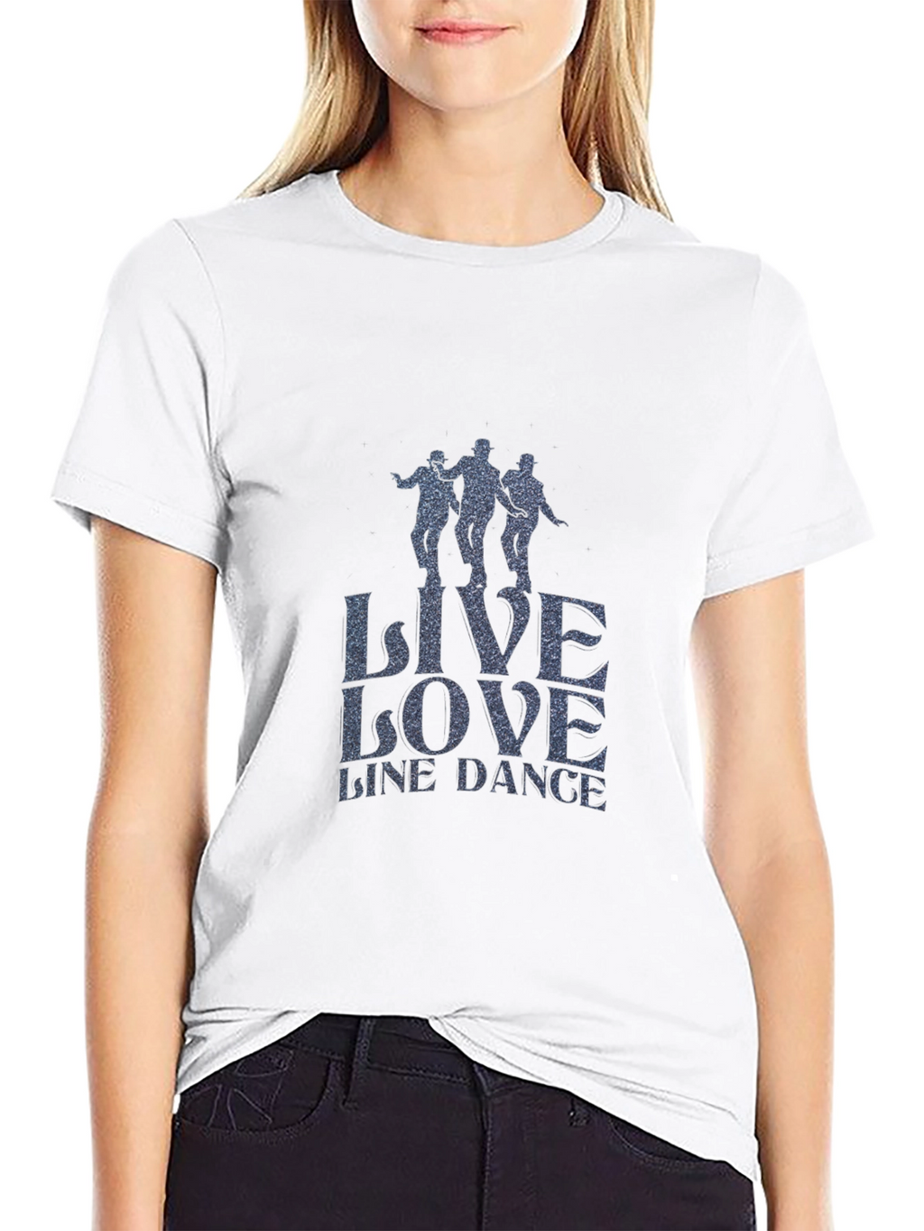Live Love Line Dance Graphic Tee