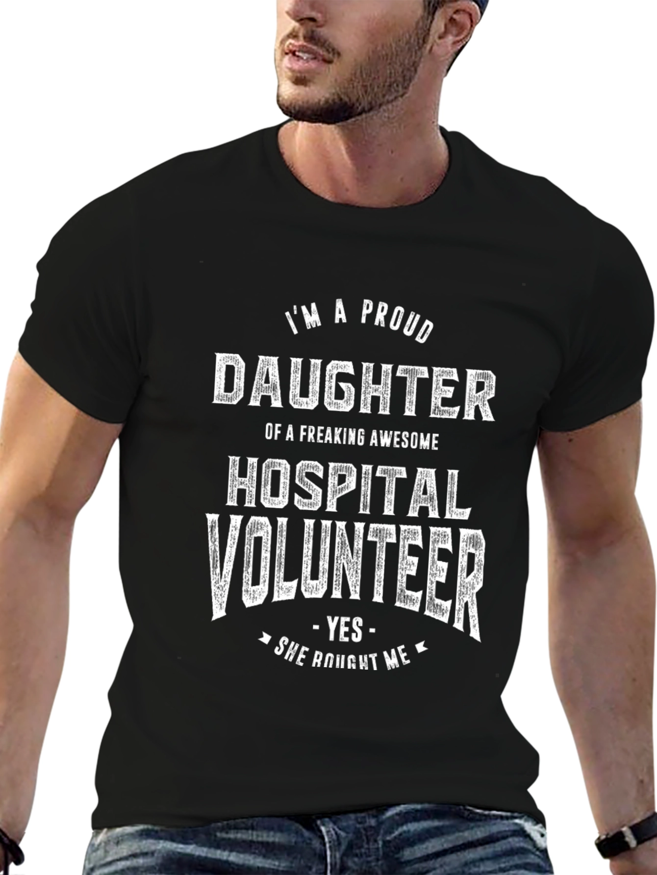 Proud Daughter of a Hospital Volunteer Graphic T-Shirt