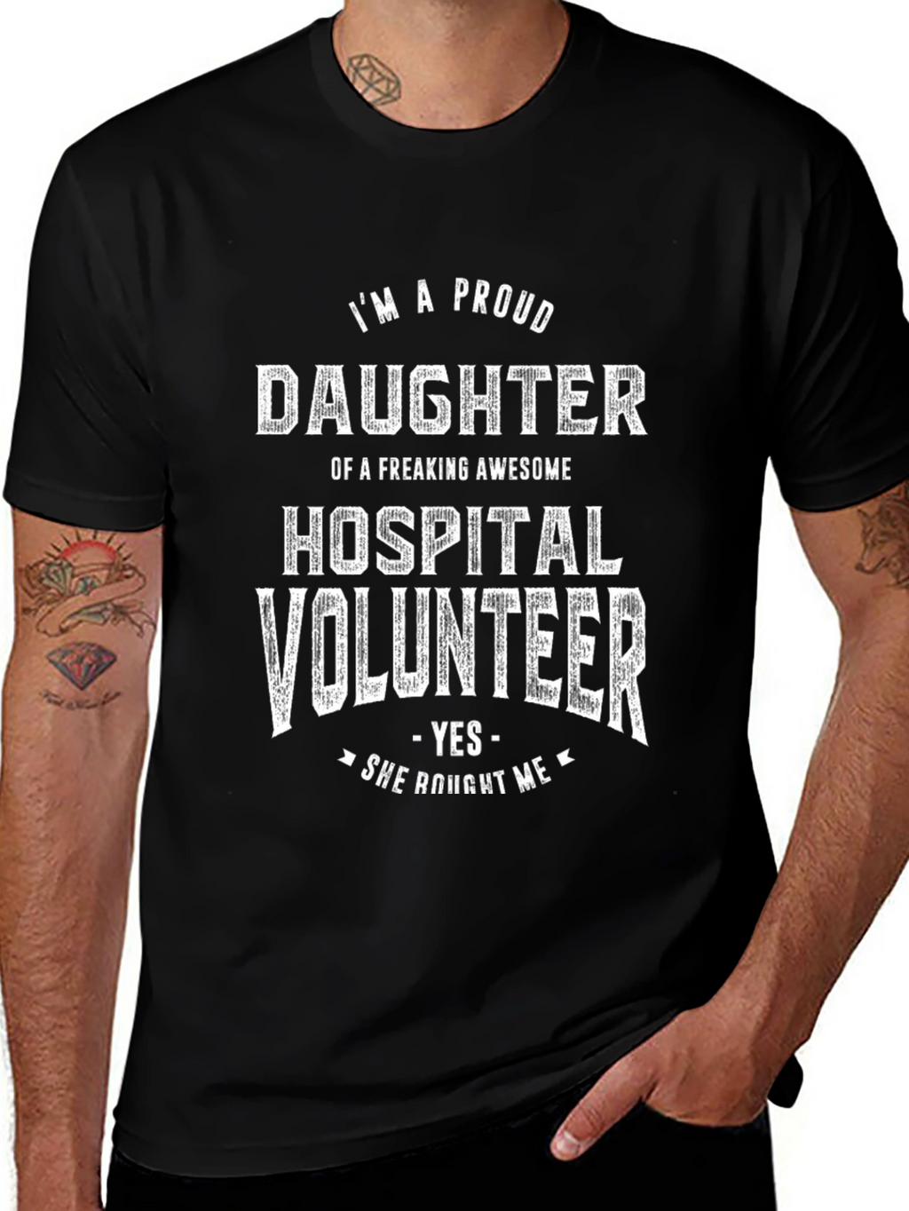 Proud Daughter of a Hospital Volunteer Graphic T-Shirt