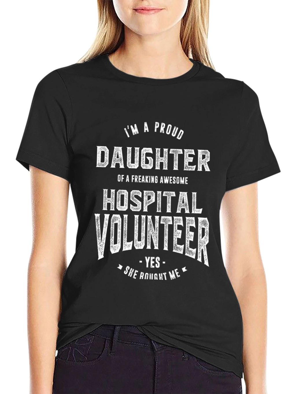 Proud Daughter of a Hospital Volunteer Graphic T-Shirt