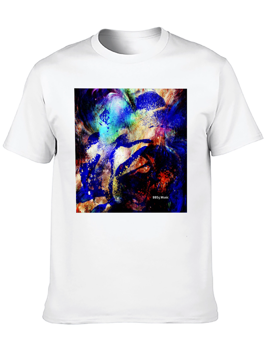 Abstract Art Black T-Shirt | BBSs Music Design