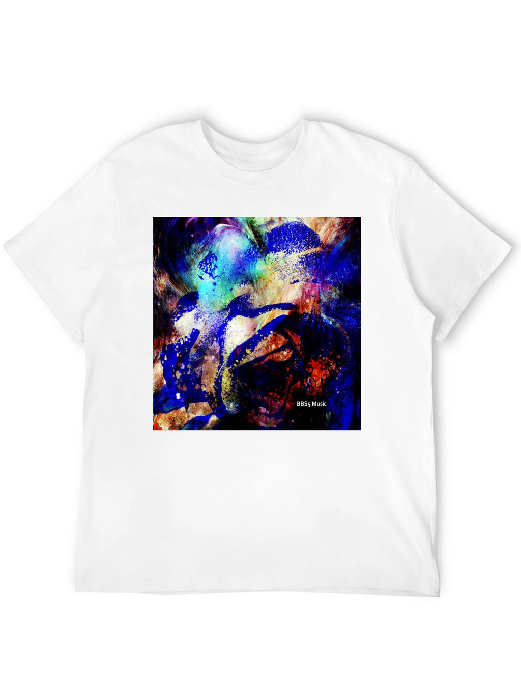 Abstract Art Black T-Shirt | BBSs Music Design
