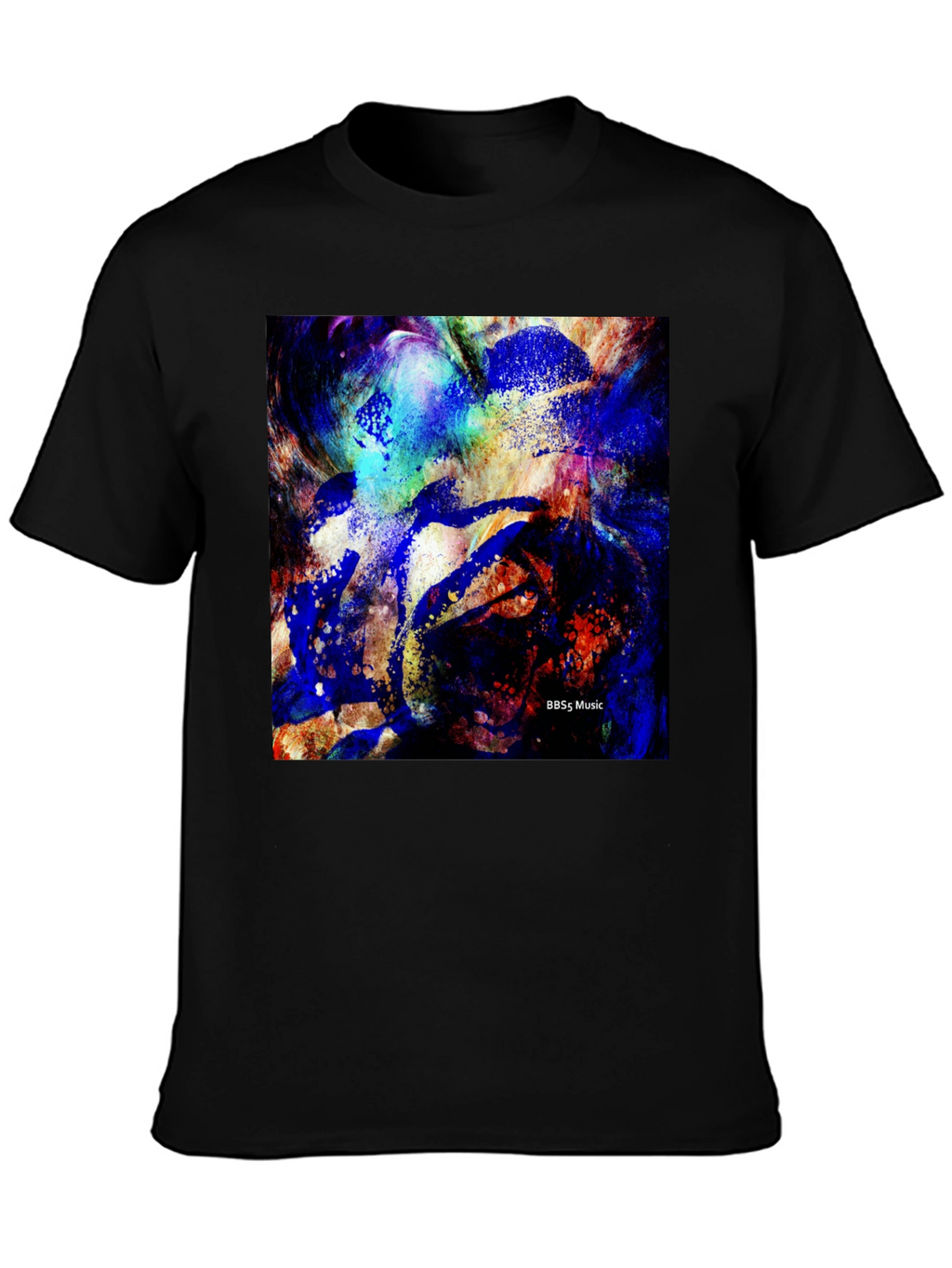 Abstract Art Black T-Shirt | BBSs Music Design