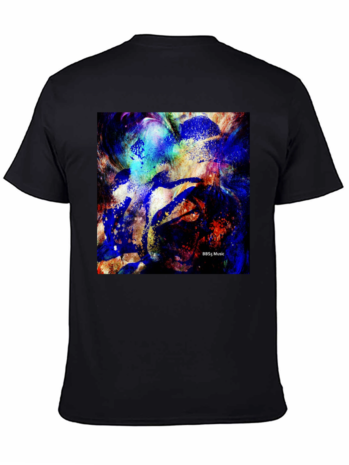 Abstract Art Black T-Shirt | BBSs Music Design