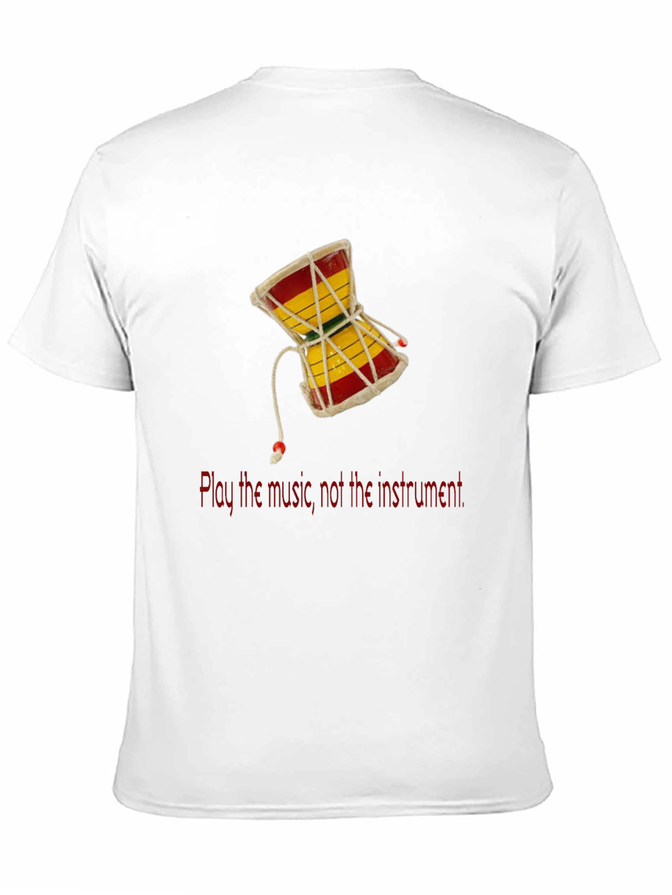 Play the Music T-Shirt - Damaru Drum Graphic Tee