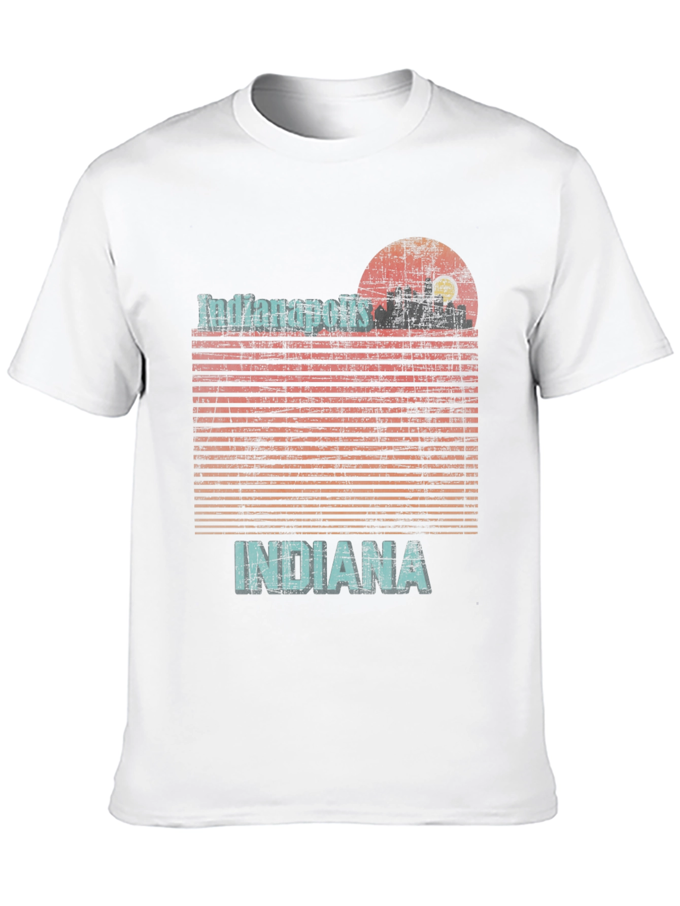 Indianapolis Indiana Graphic Tee Retro Style T-Shirt