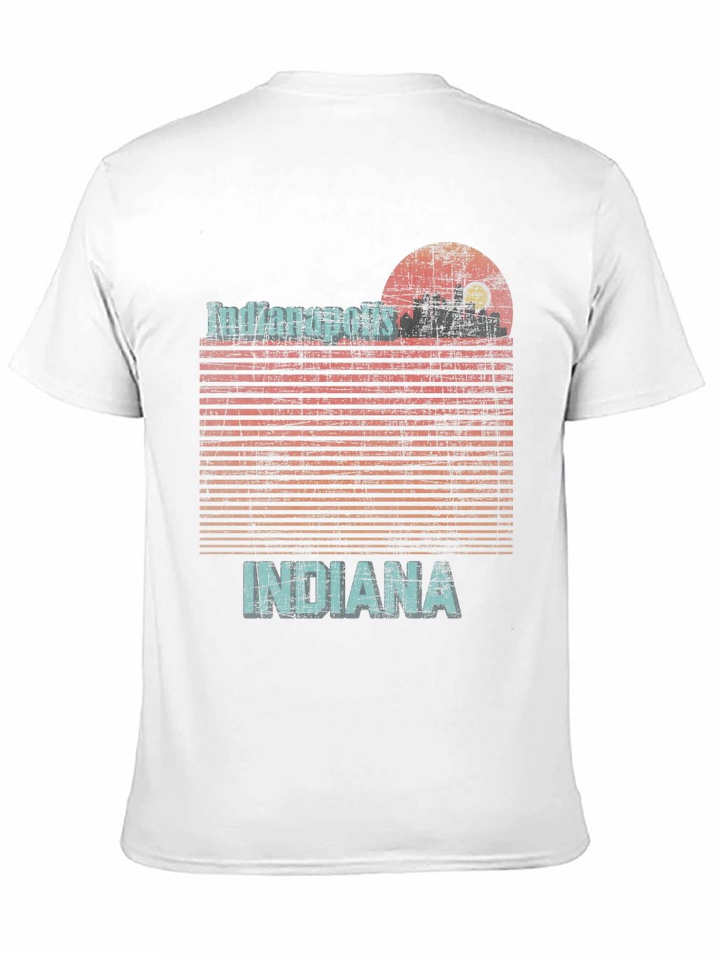 Indianapolis Indiana Graphic Tee Retro Style T-Shirt