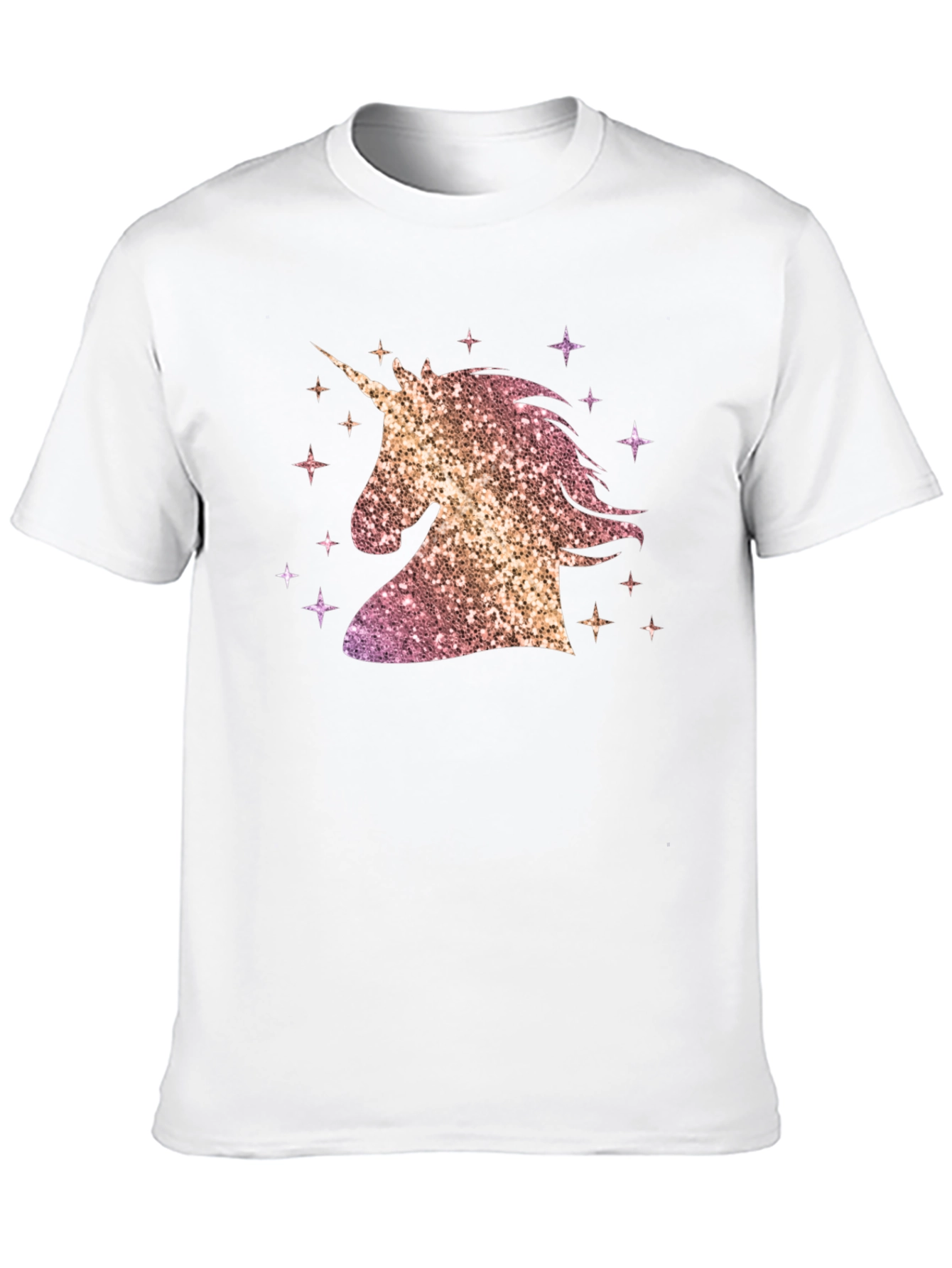 Unicorn Sparkle Graphic T-Shirt - Black