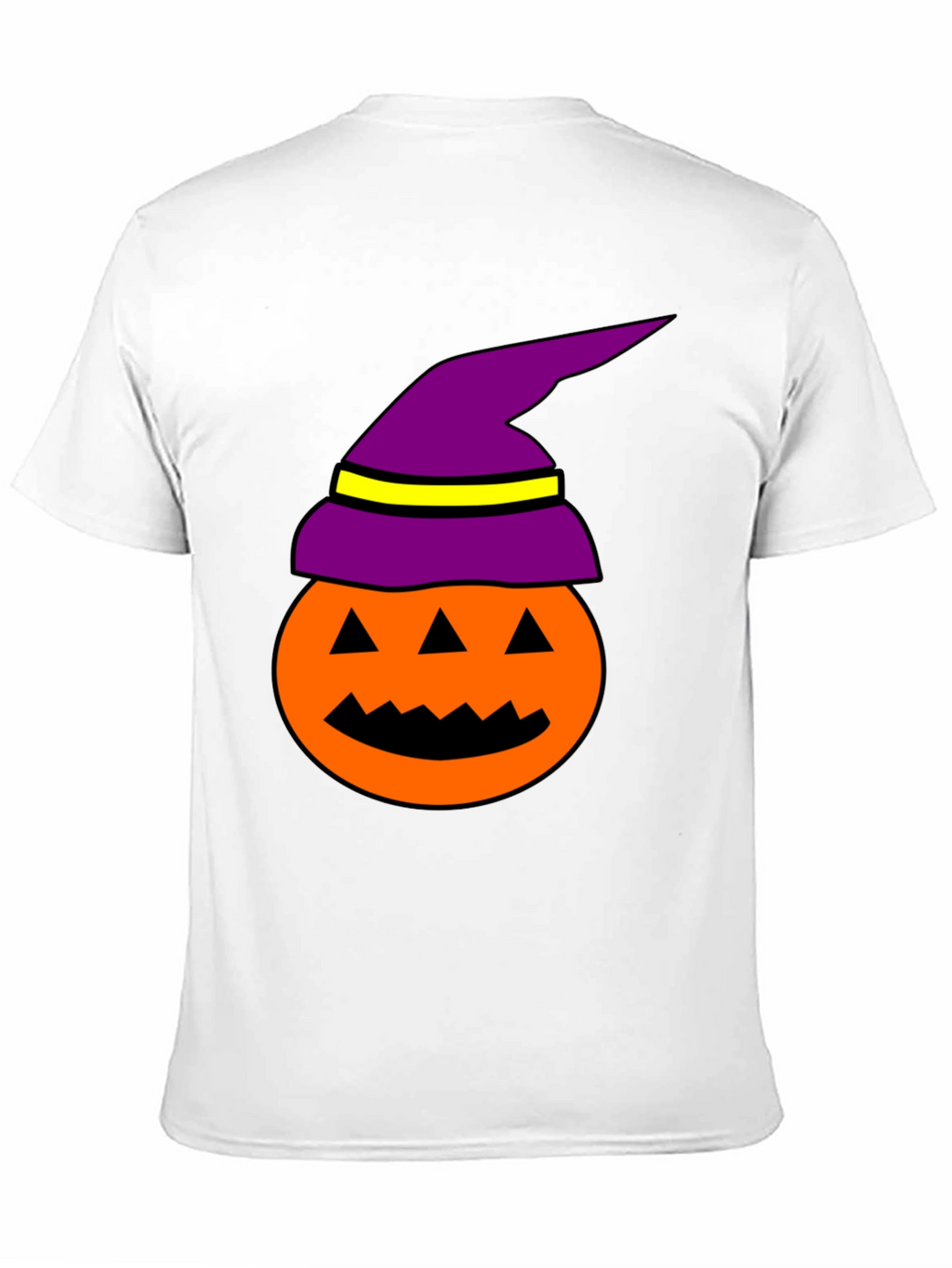 Halloween Pumpkin Witch Hat Graphic Tee