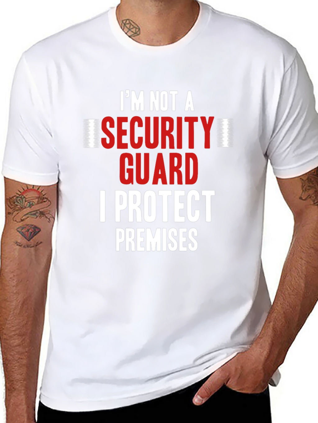 I Protect Premises Funny Security Guard T-Shirt