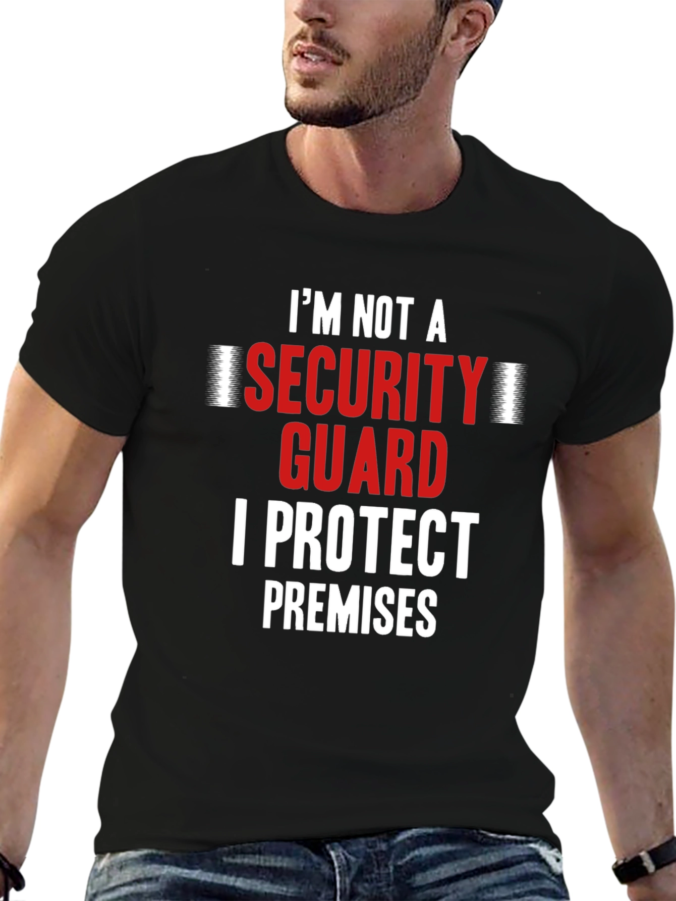 I Protect Premises Funny Security Guard T-Shirt