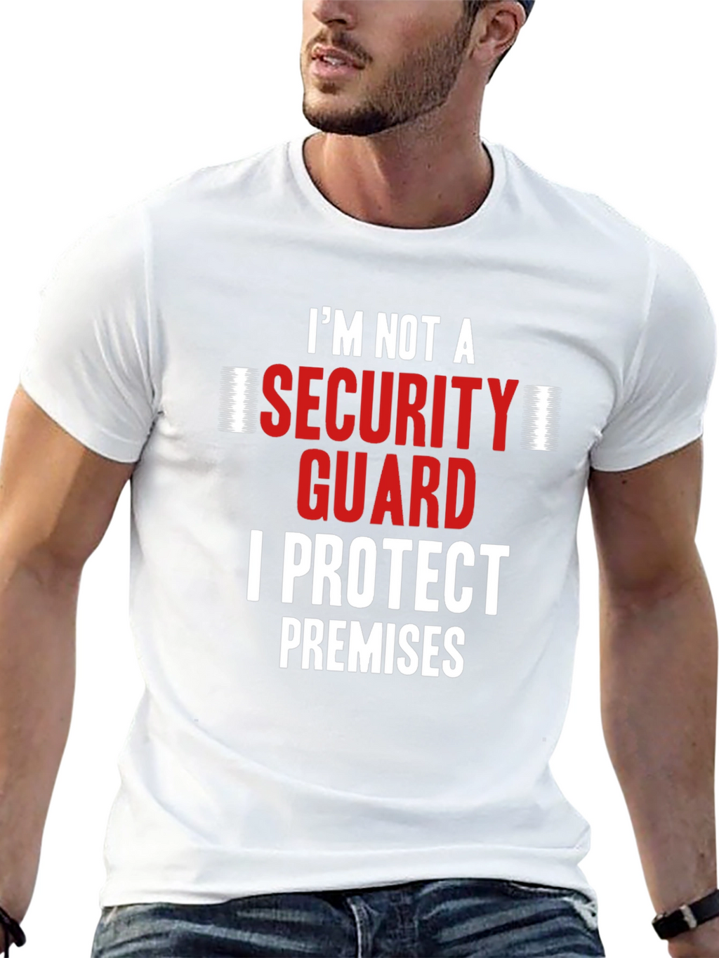 I Protect Premises Funny Security Guard T-Shirt