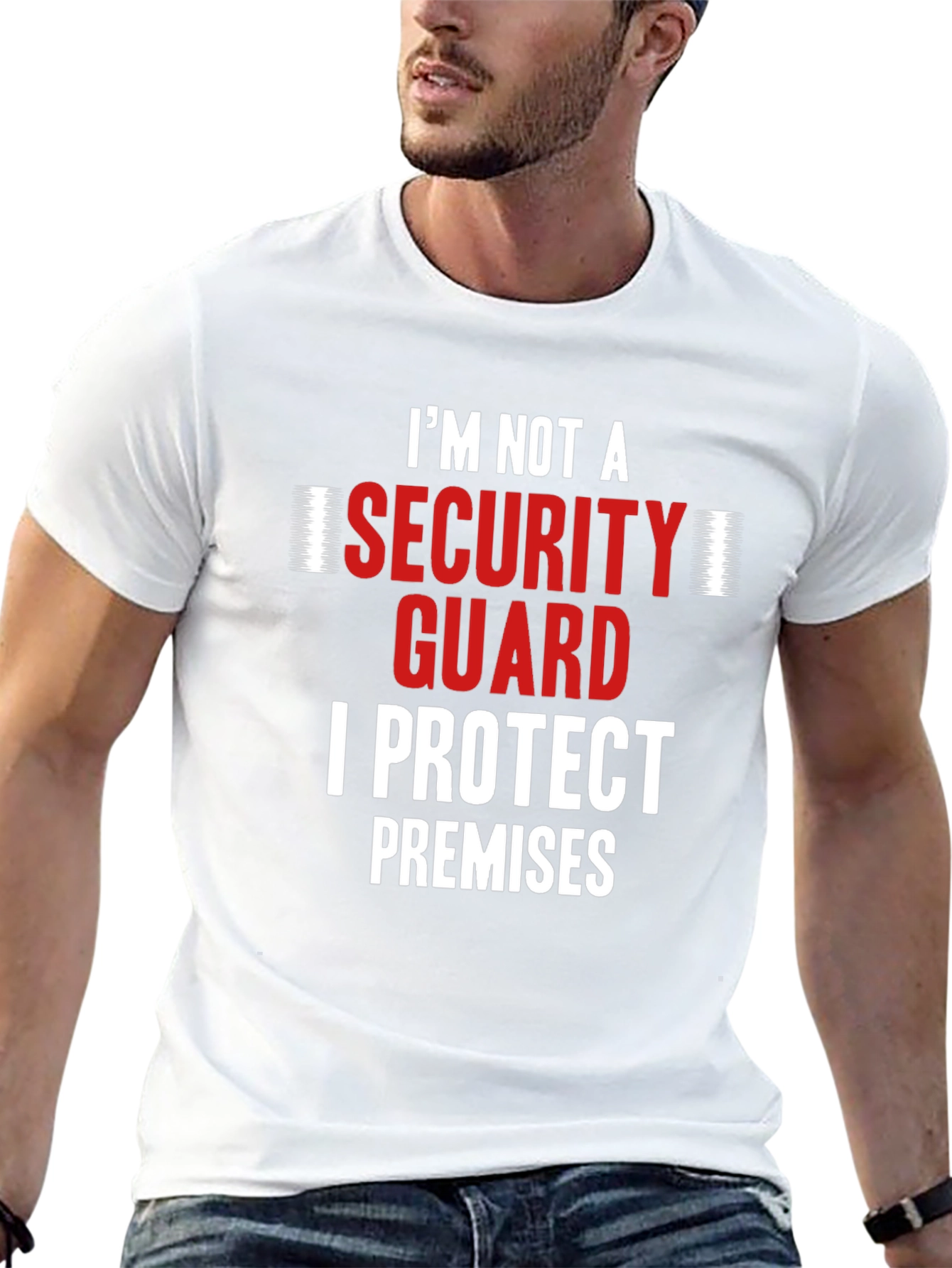 I Protect Premises Funny Security Guard T-Shirt