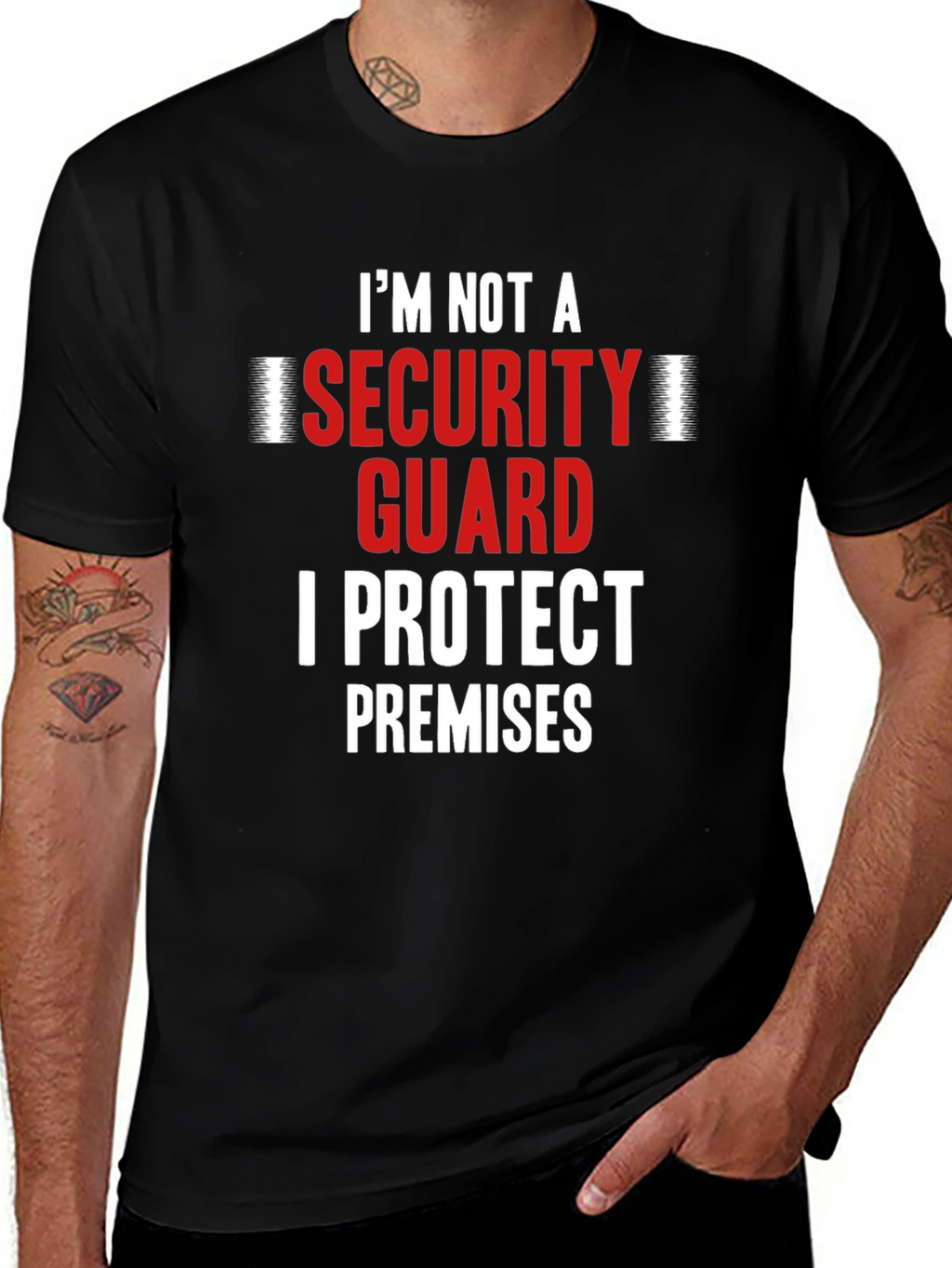 I Protect Premises Funny Security Guard T-Shirt