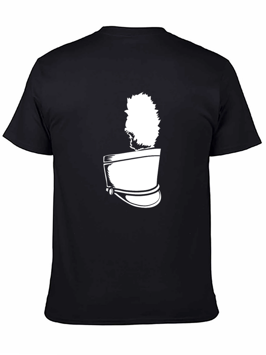 Stylish Black T-Shirt with Unique Hat Graphic