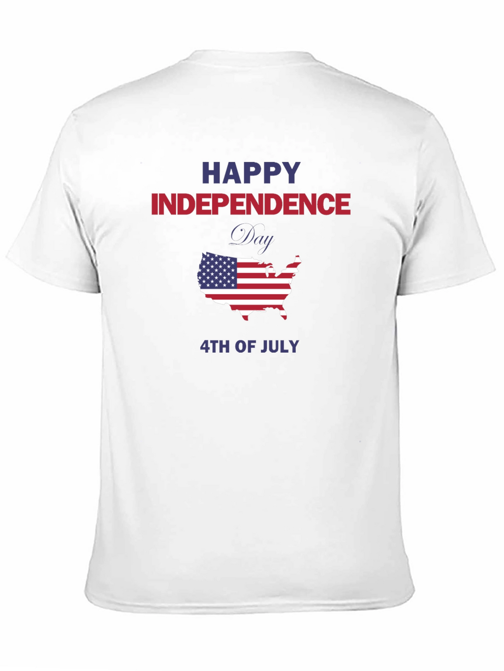 Independence Day USA Map Graphic Tee