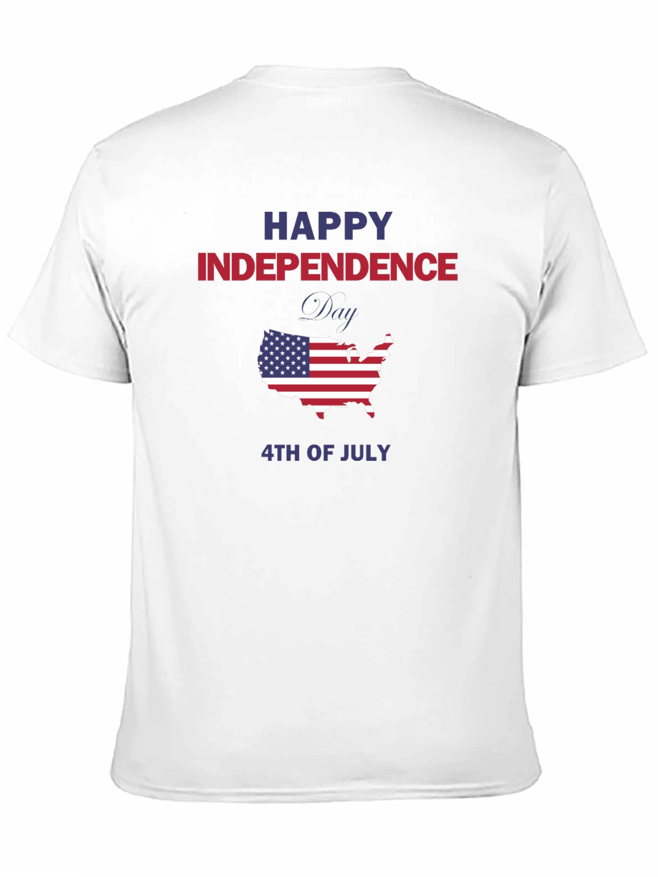 Independence Day USA Map Graphic Tee