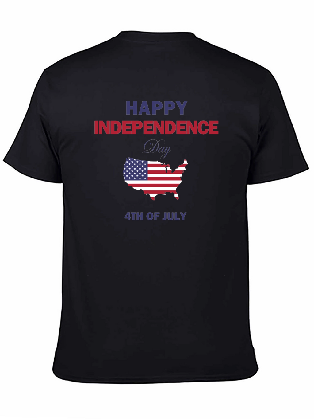 Independence Day USA Map Graphic Tee