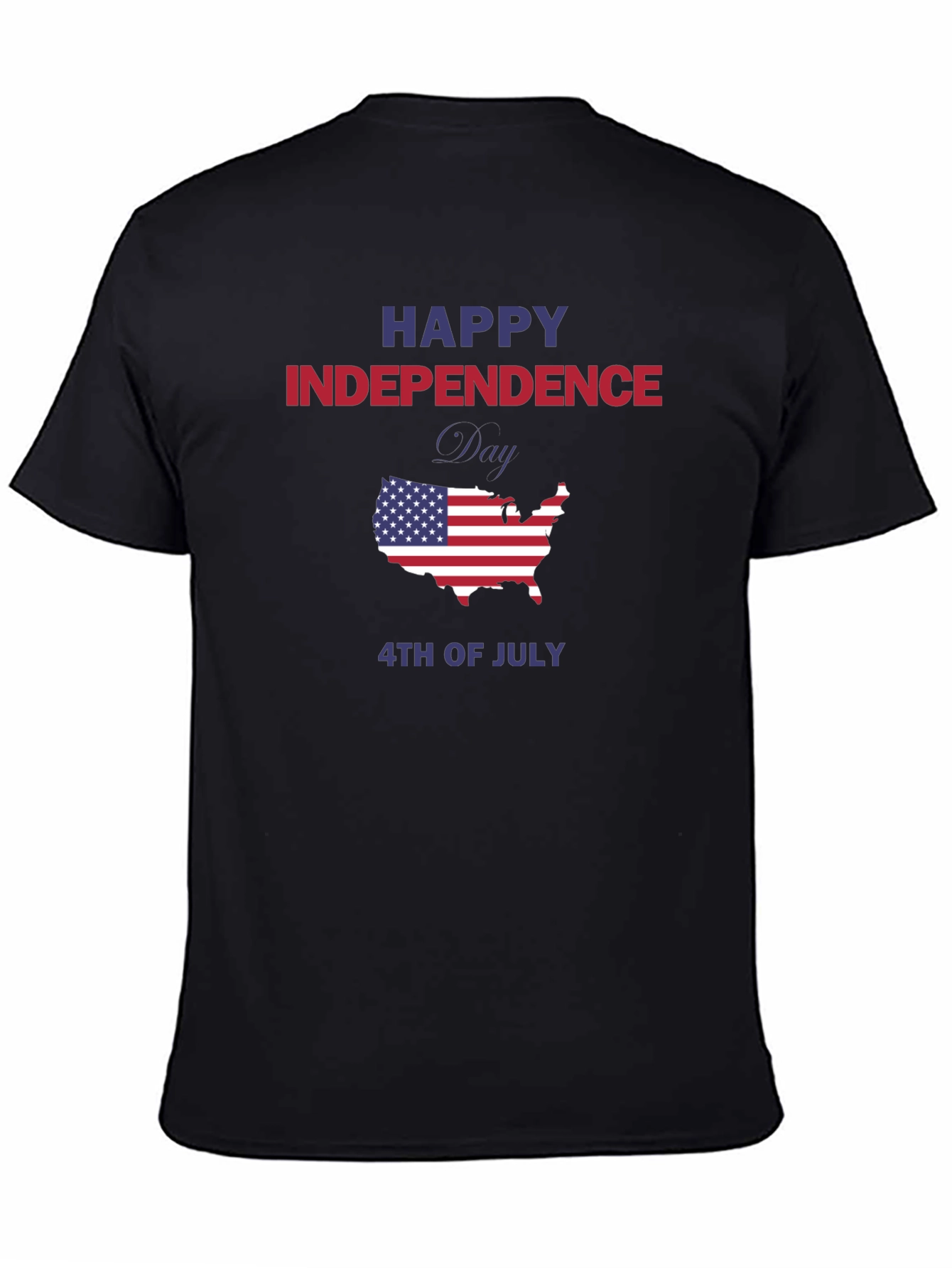 Independence Day USA Map Graphic Tee