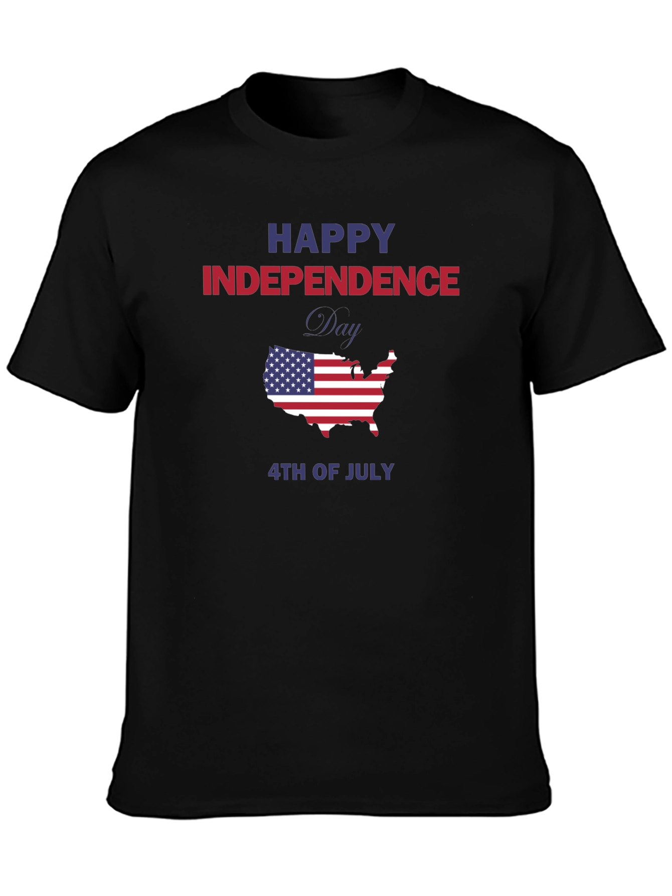 Independence Day USA Map Graphic Tee