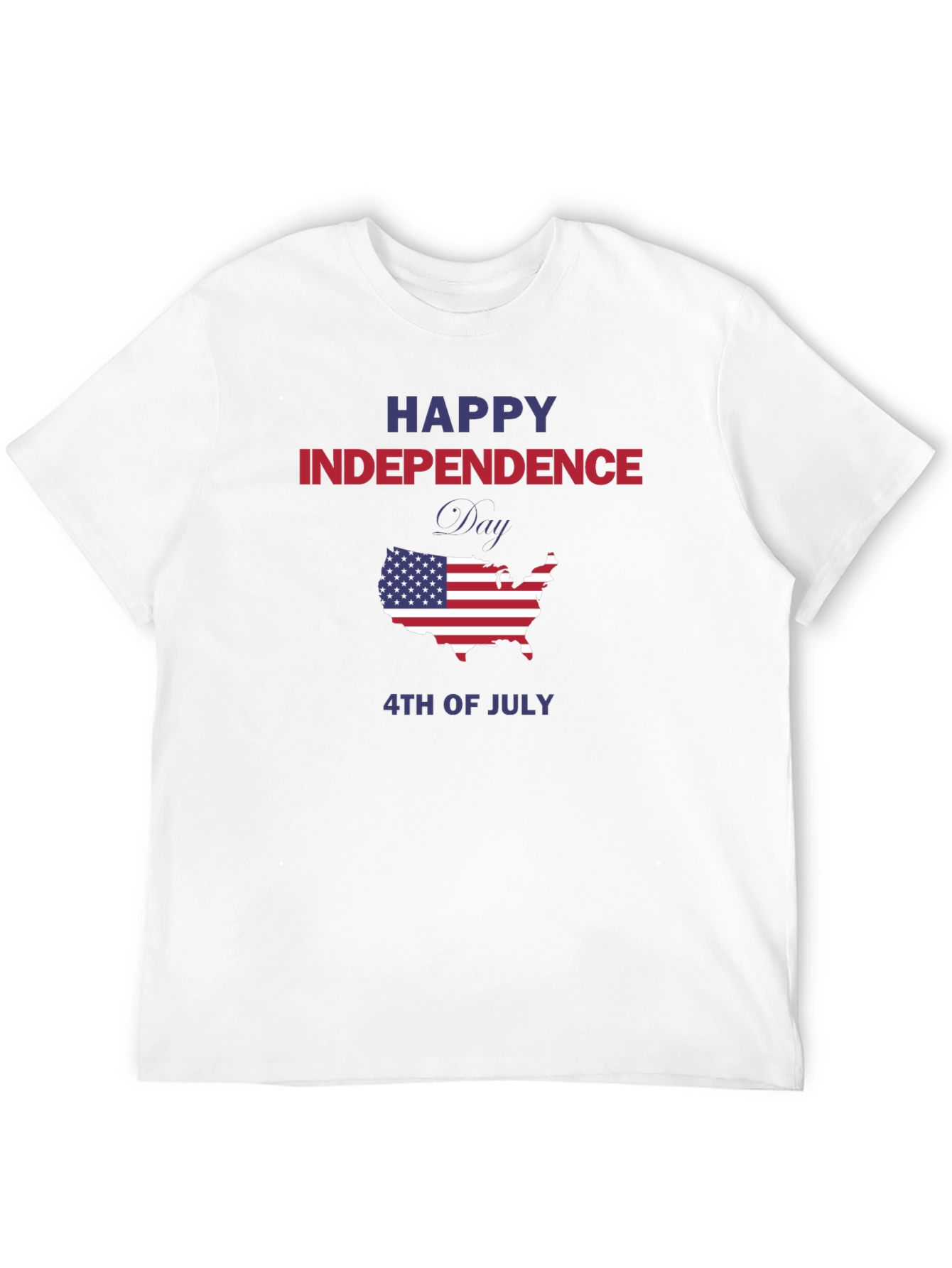 Independence Day USA Map Graphic Tee
