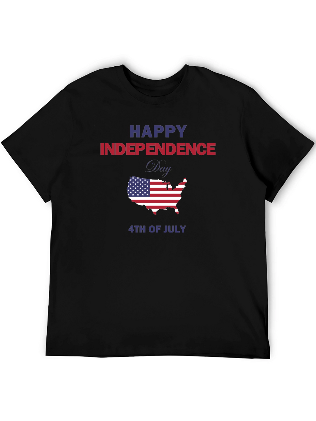 Independence Day USA Map Graphic Tee