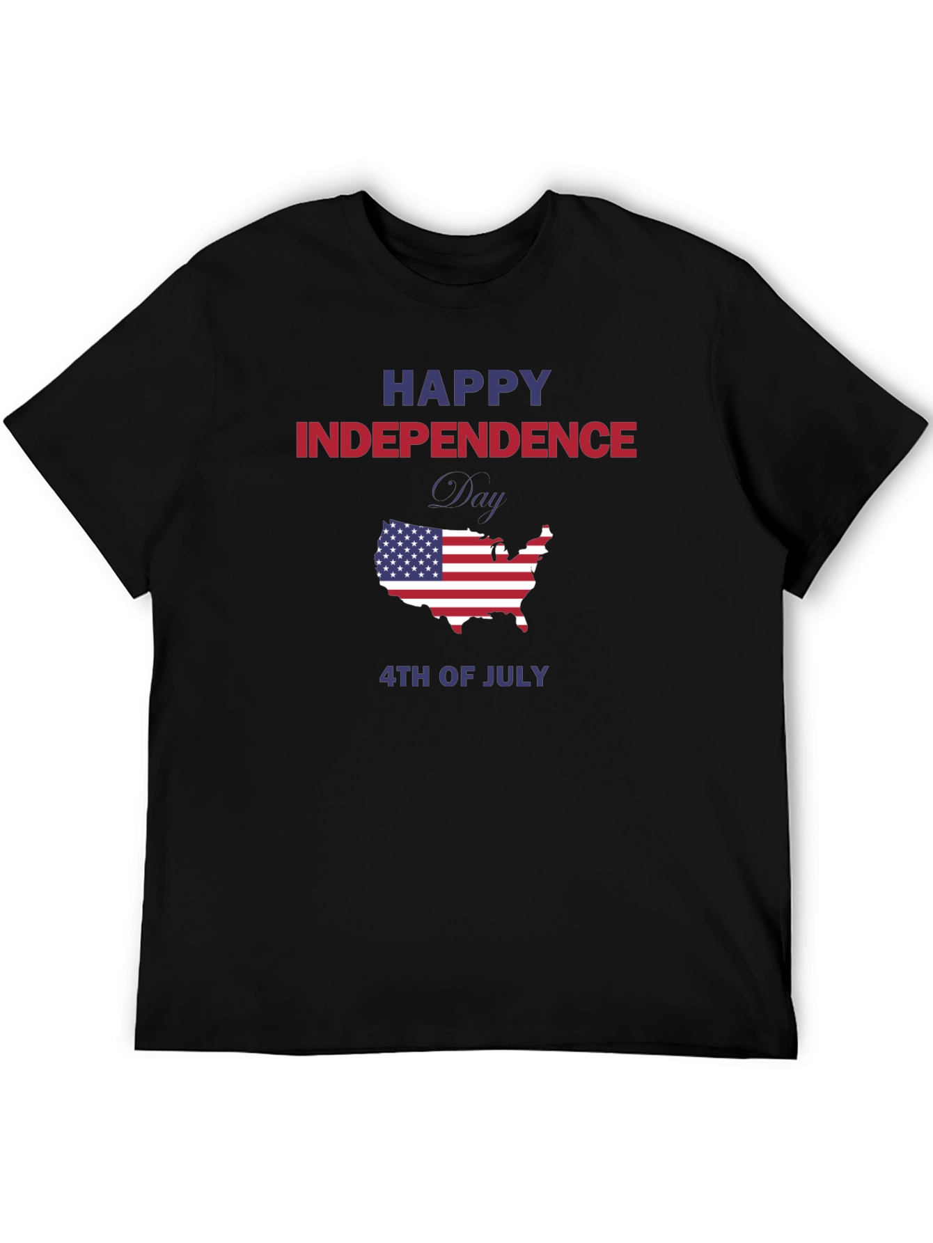 Independence Day USA Map Graphic Tee